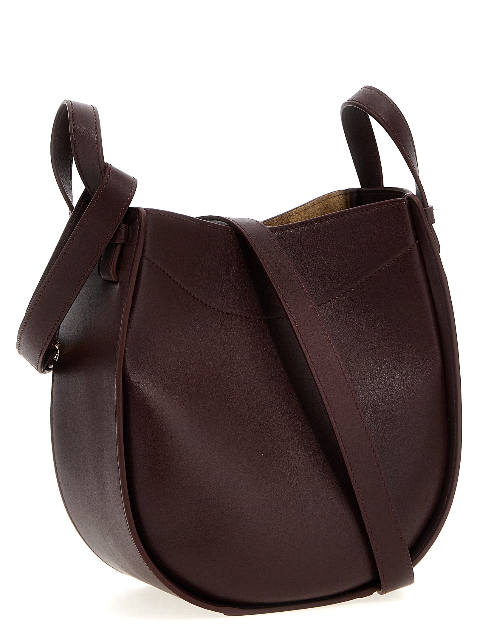 Loewe Bordeaux Hammock Slice Crossbody Bag Calf Leather