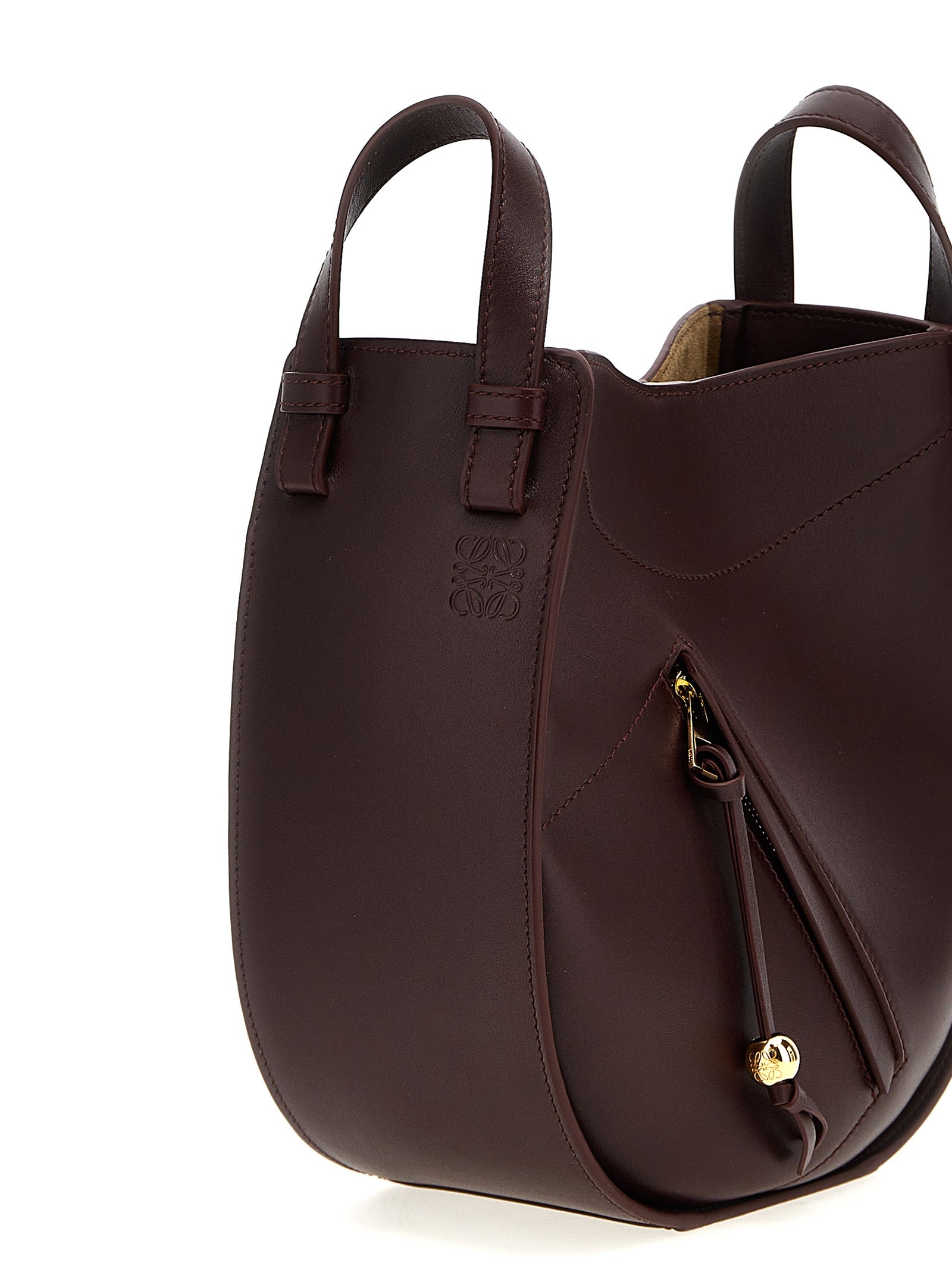 Loewe Bordeaux Hammock Slice Crossbody Bag Calf Leather