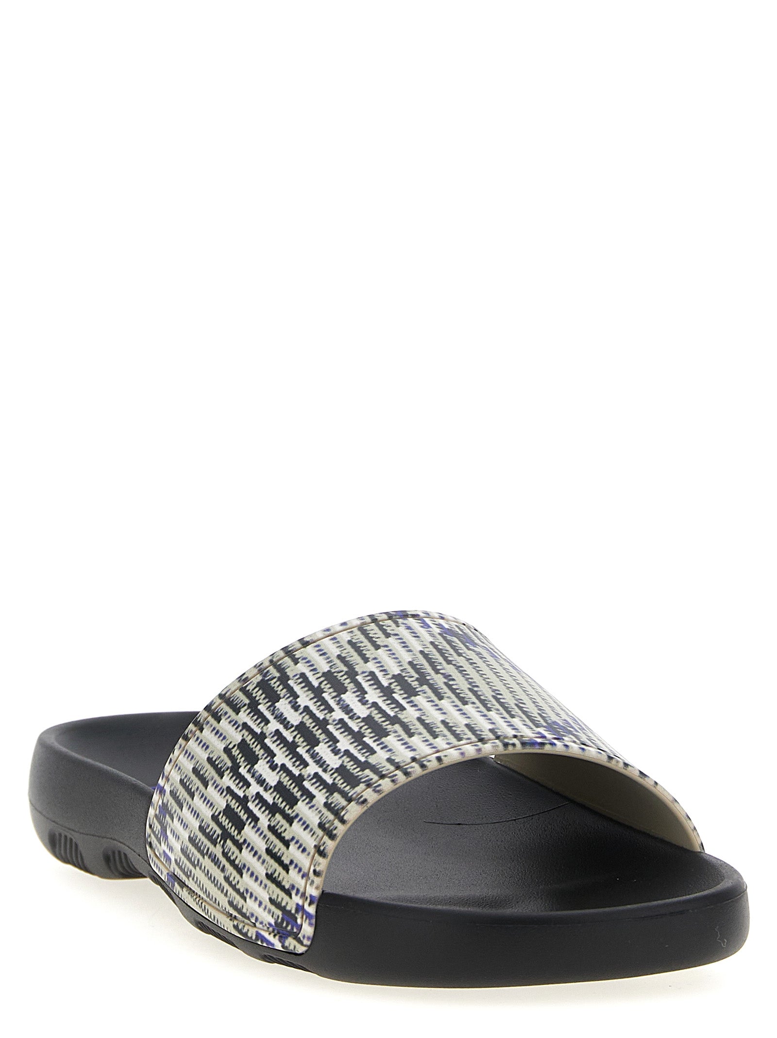 Burberry Multicolor Dive Check Synthetic Slides