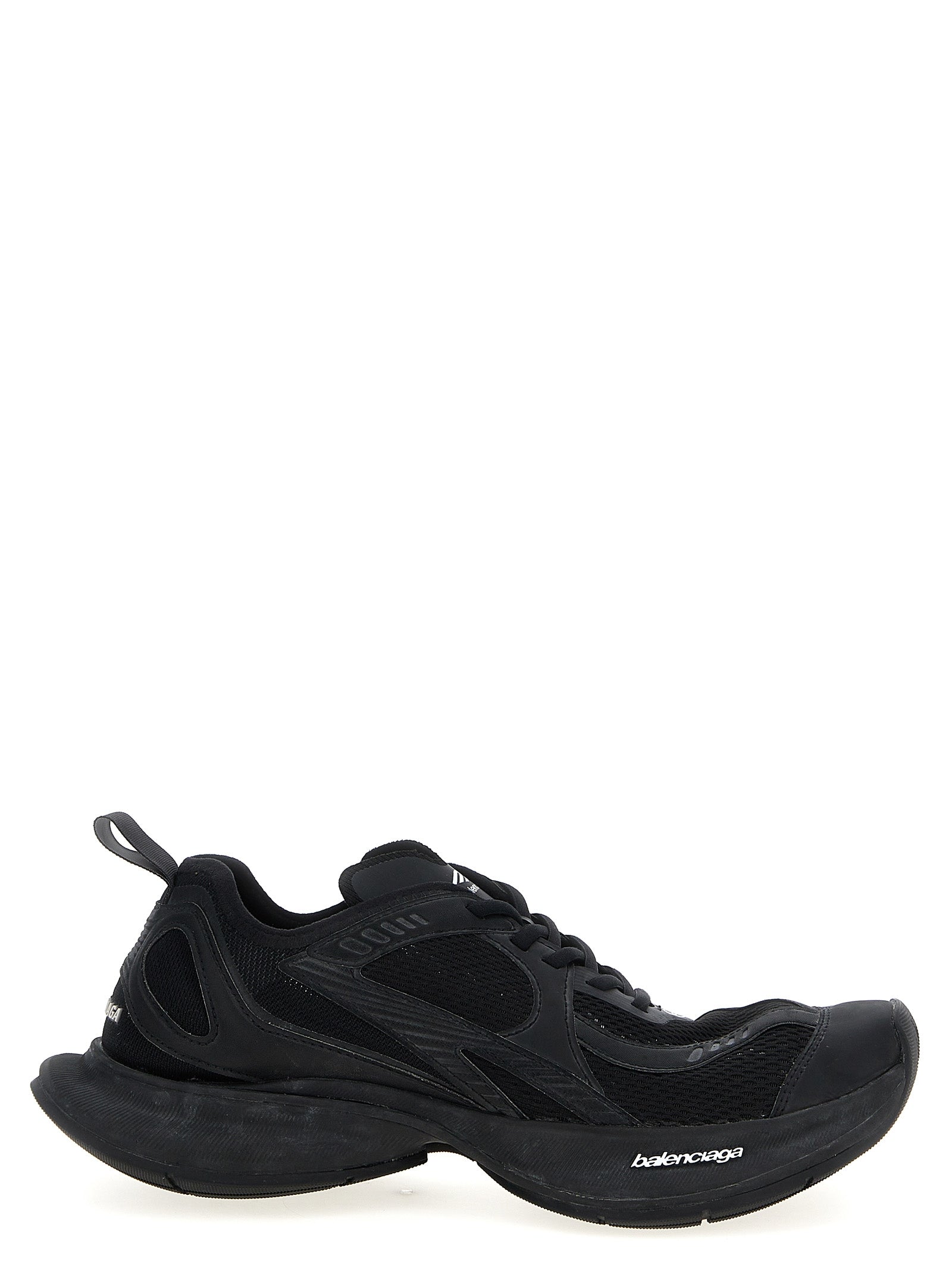 Baskets de sport Balenciaga en polyester noir