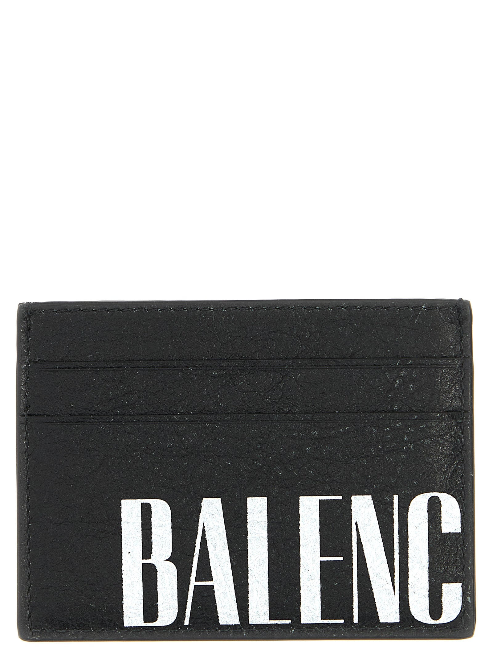 Balenciaga White Black Arena Lambskin Cardholder