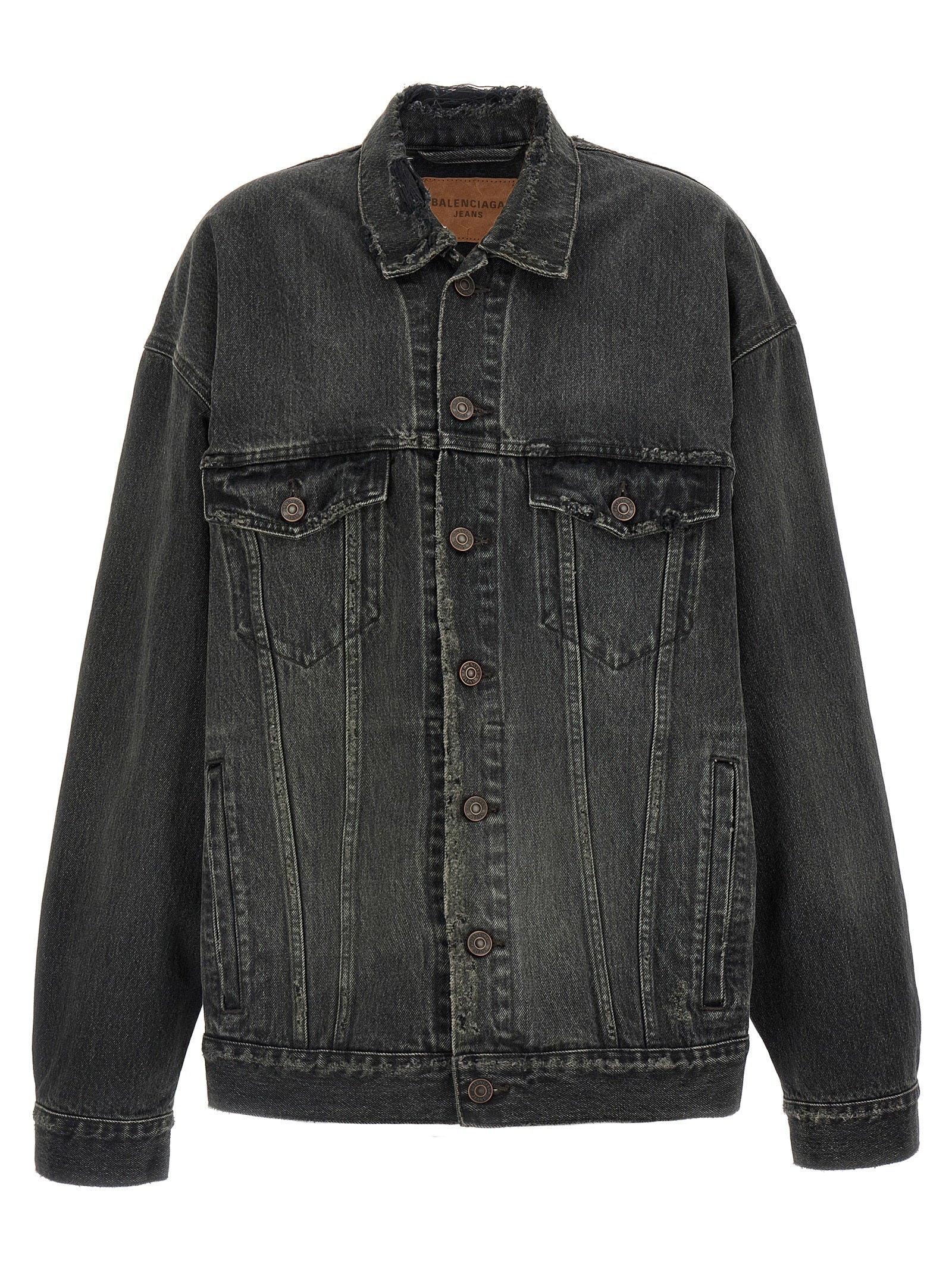 Balenciaga Gray Denim Cotton Jacket