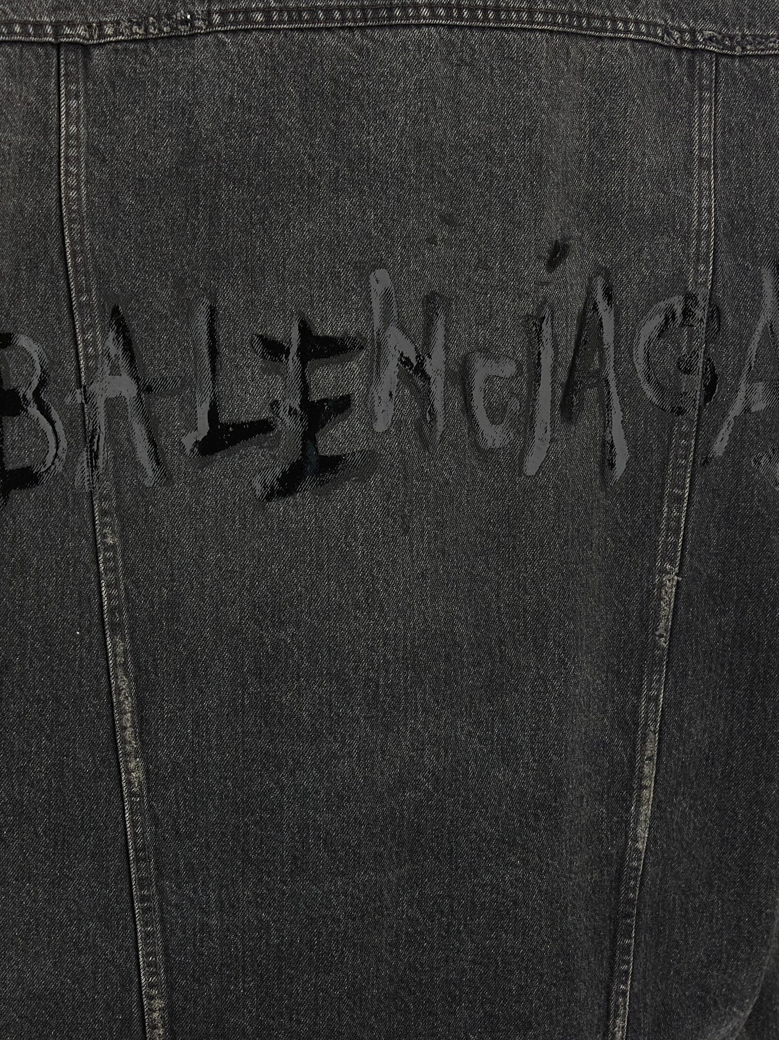 Balenciaga Gray Denim Cotton Jacket