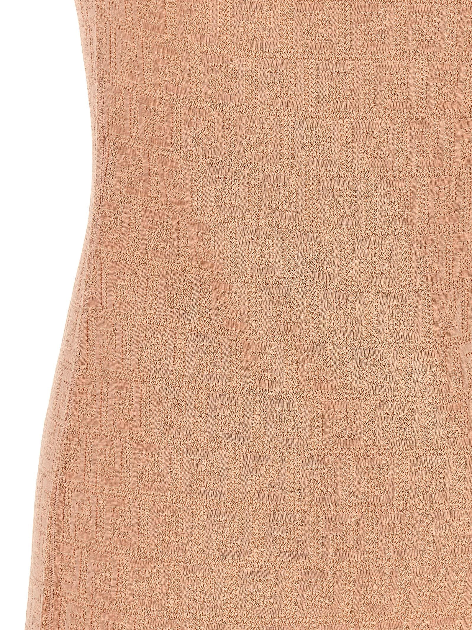 Fendi Pink Cotton Mini Dress