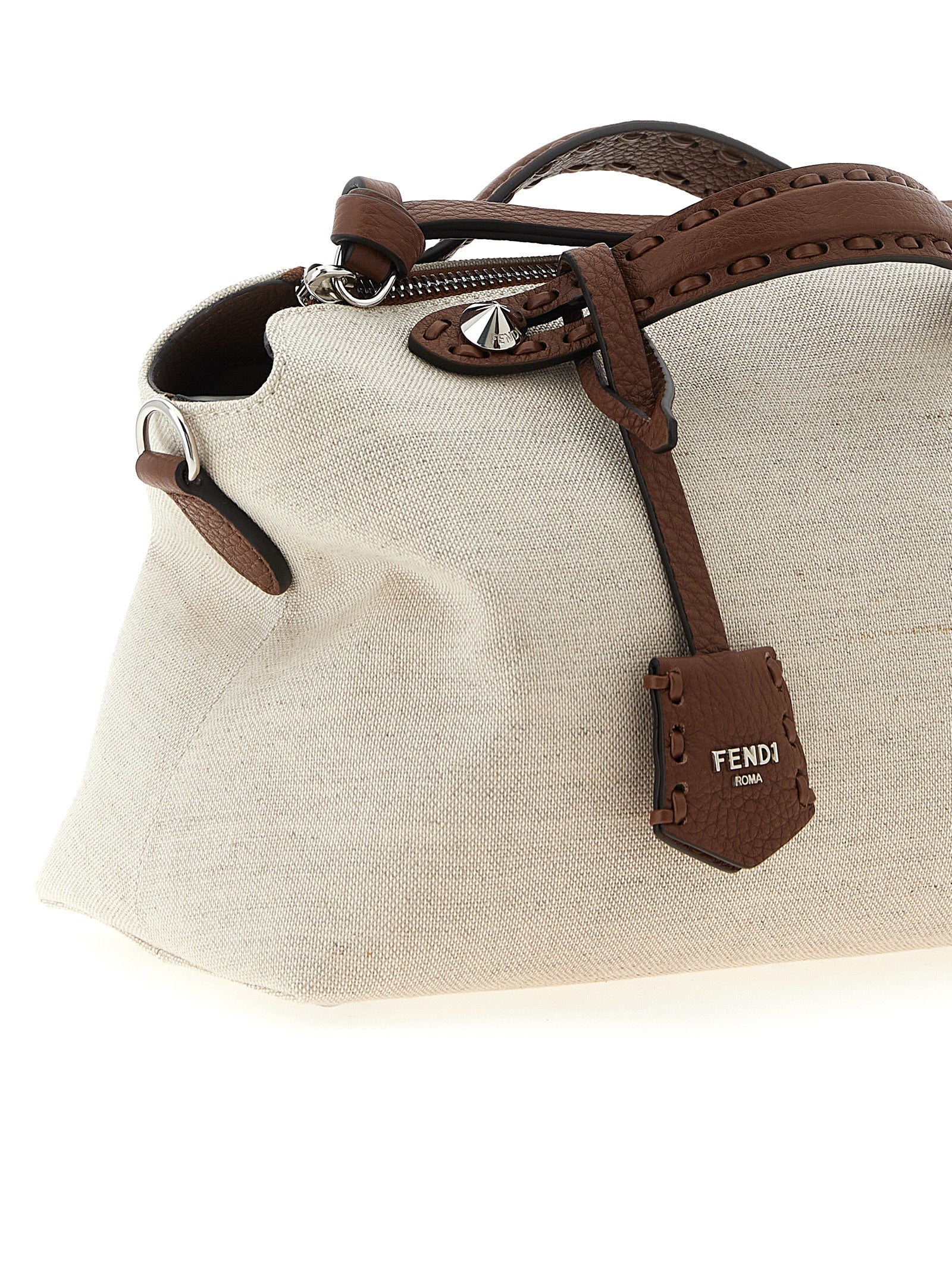 FENDI Beige By The Way Soft Medium Synthetic Handbag