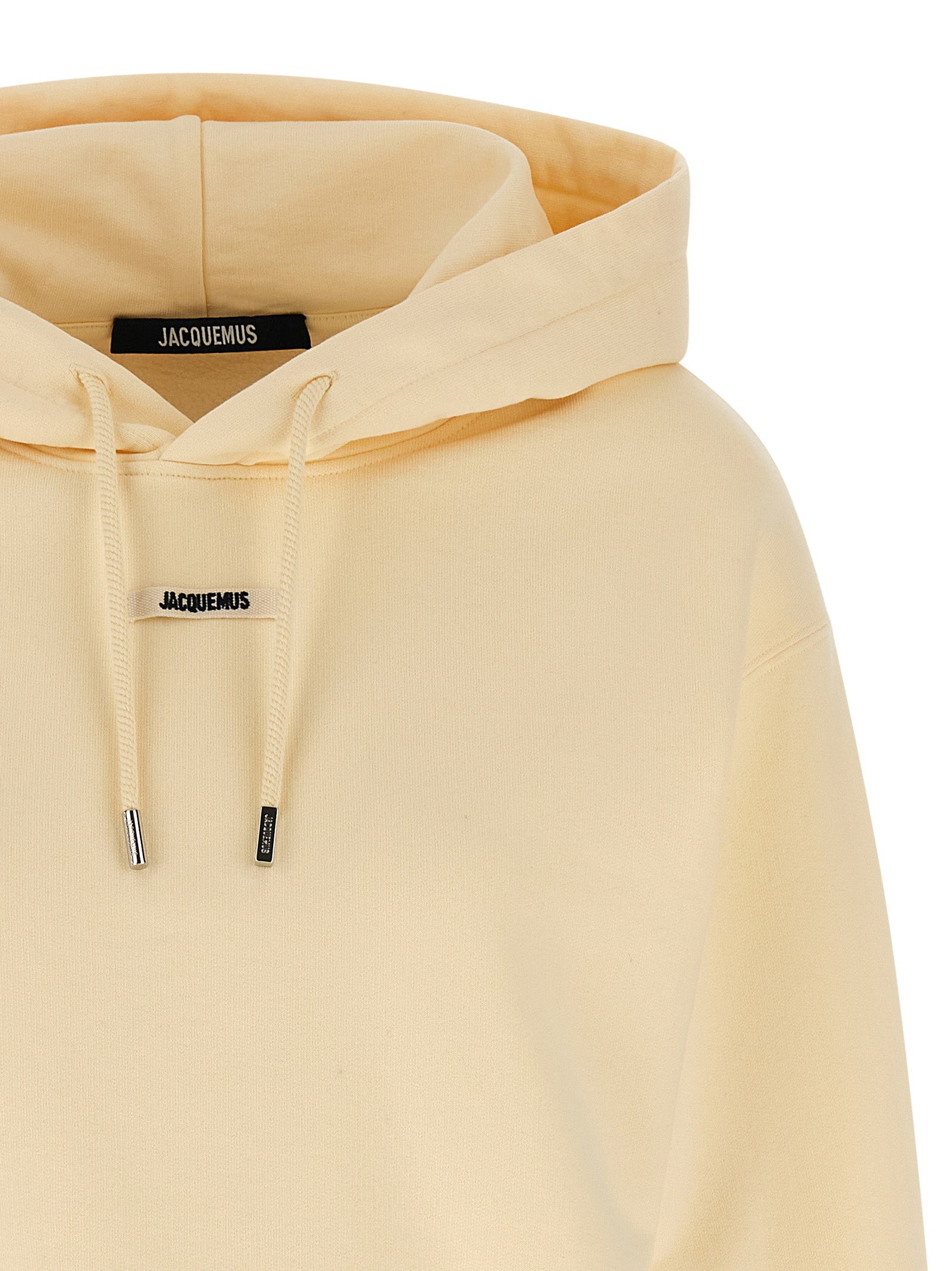 Jacquemus Beige Le Hoodie Gros-Grain Cotton Hoodie