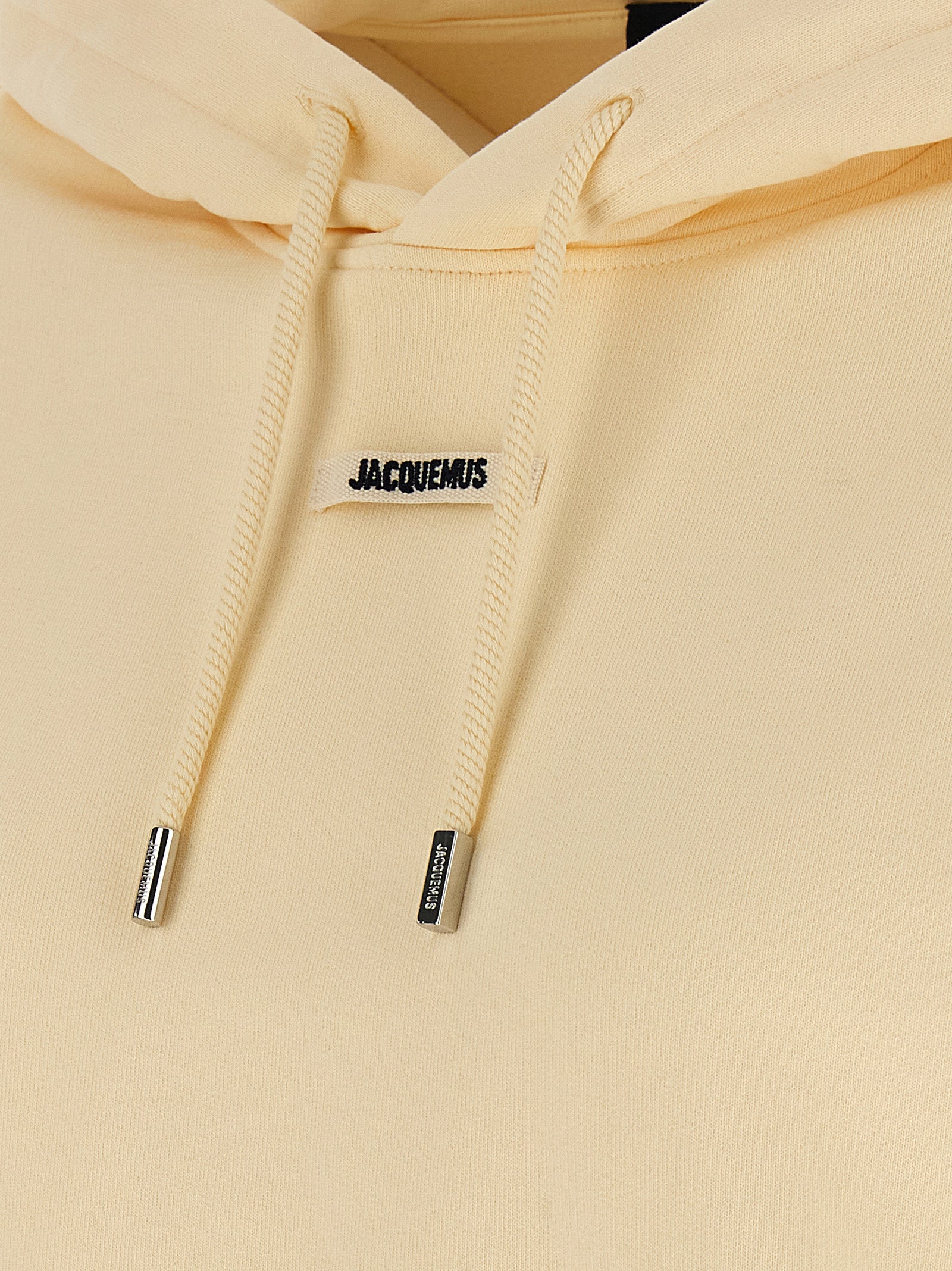Jacquemus Beige Le Hoodie Gros-Grain Cotton Hoodie