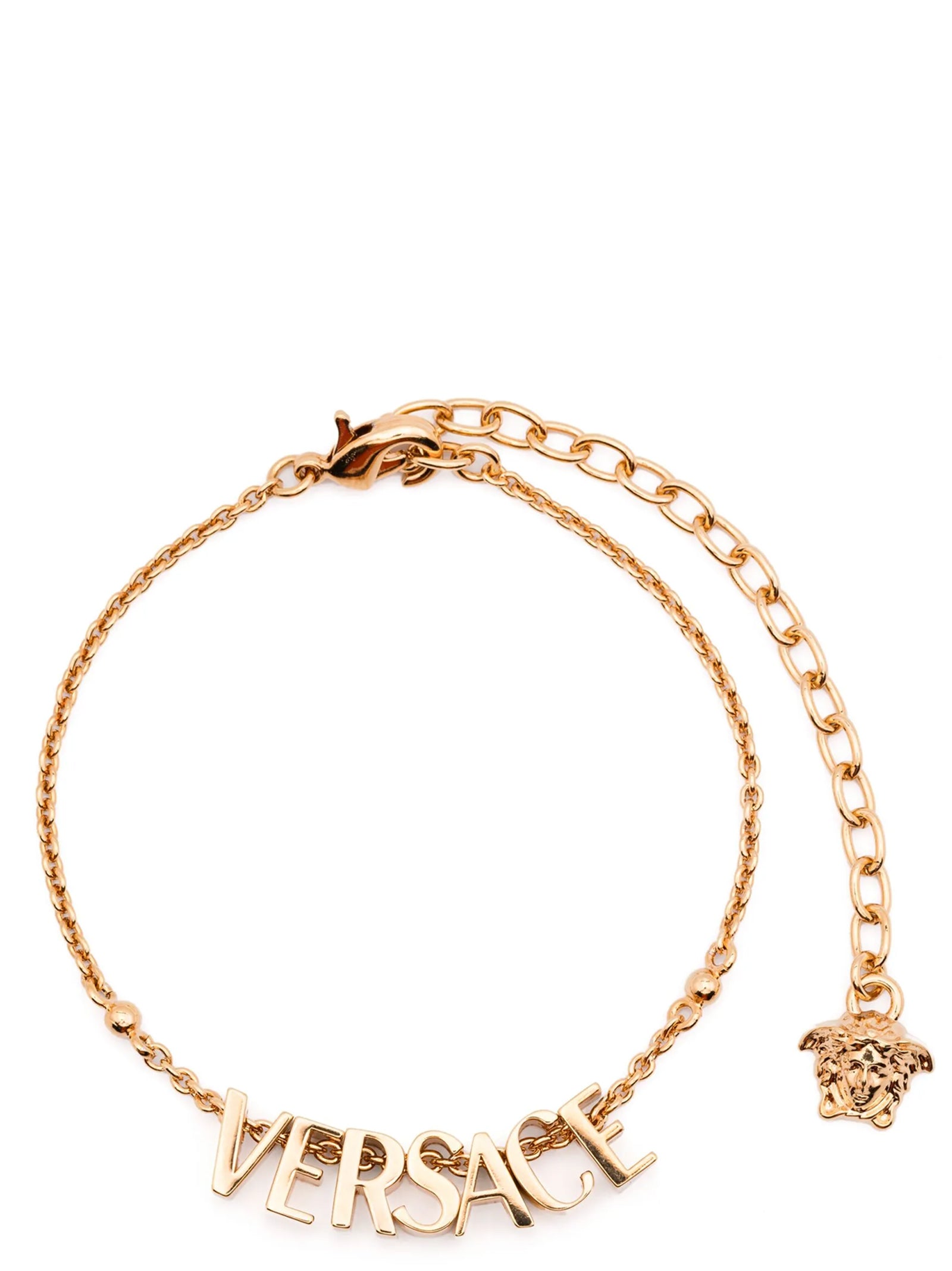 Versace Gold Metal Chain Bracelet