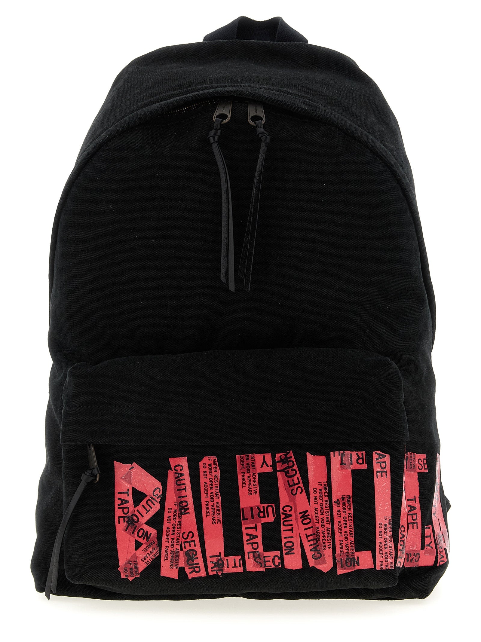Balenciaga Black Tape Type Lambskin Cotton Backpack