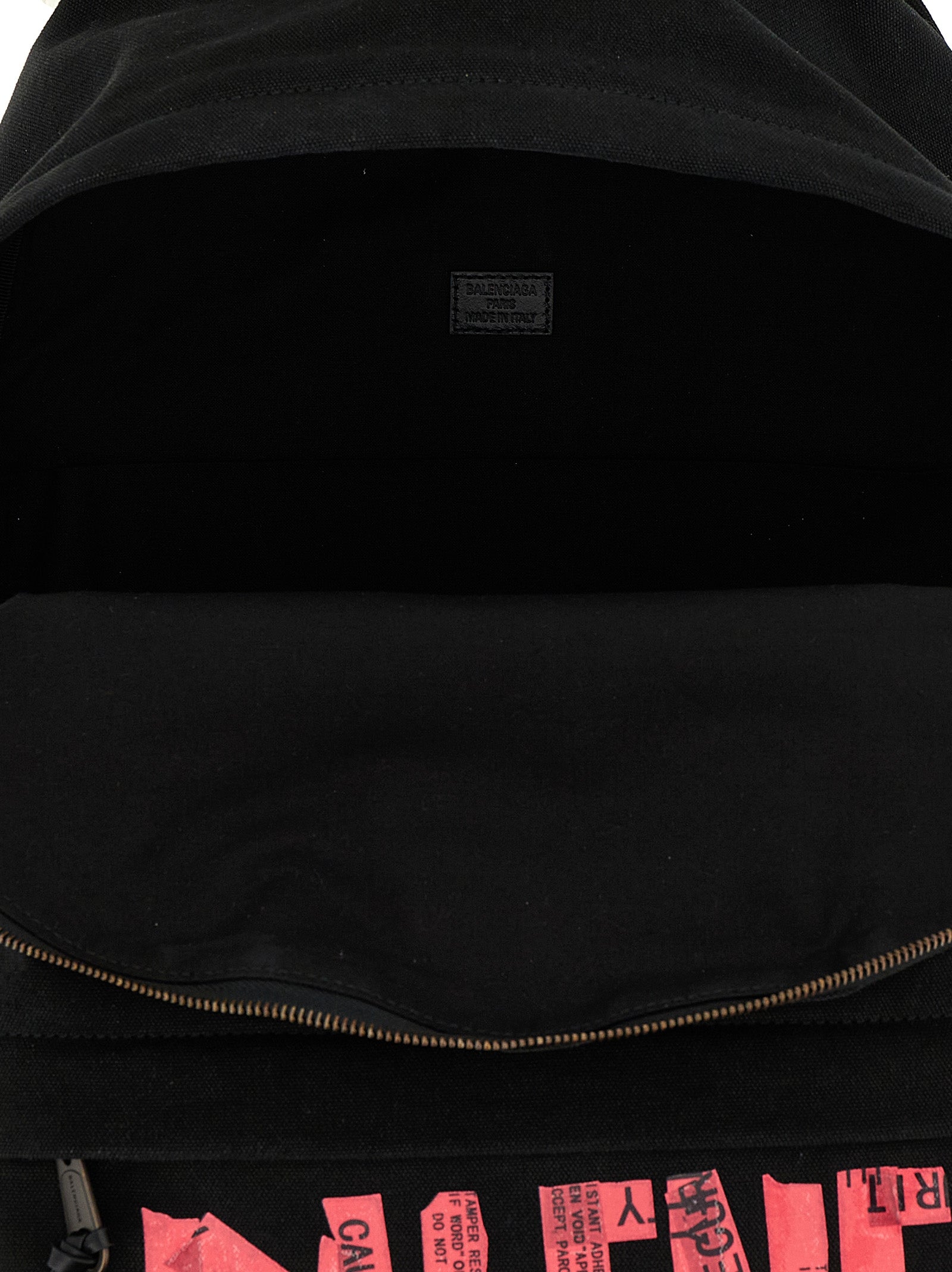 Balenciaga Black Tape Type Lambskin Cotton Backpack