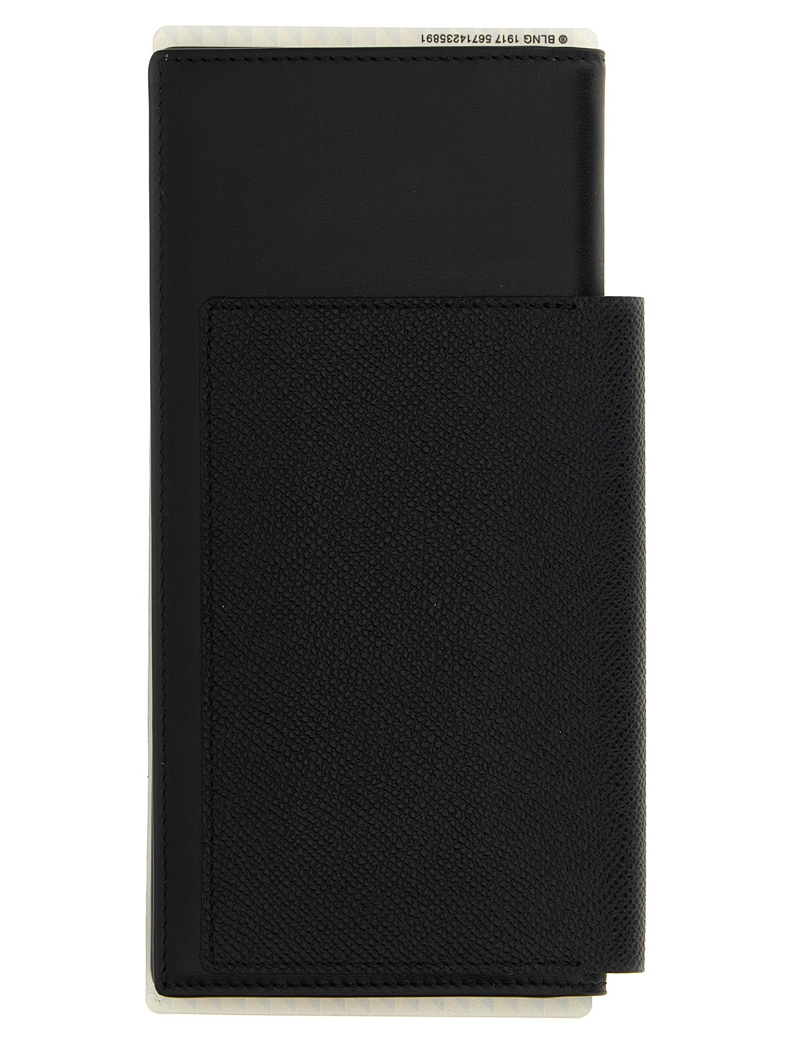 Balenciaga Black Passport Lungo 1 Biglietto Calf Leather Wallet