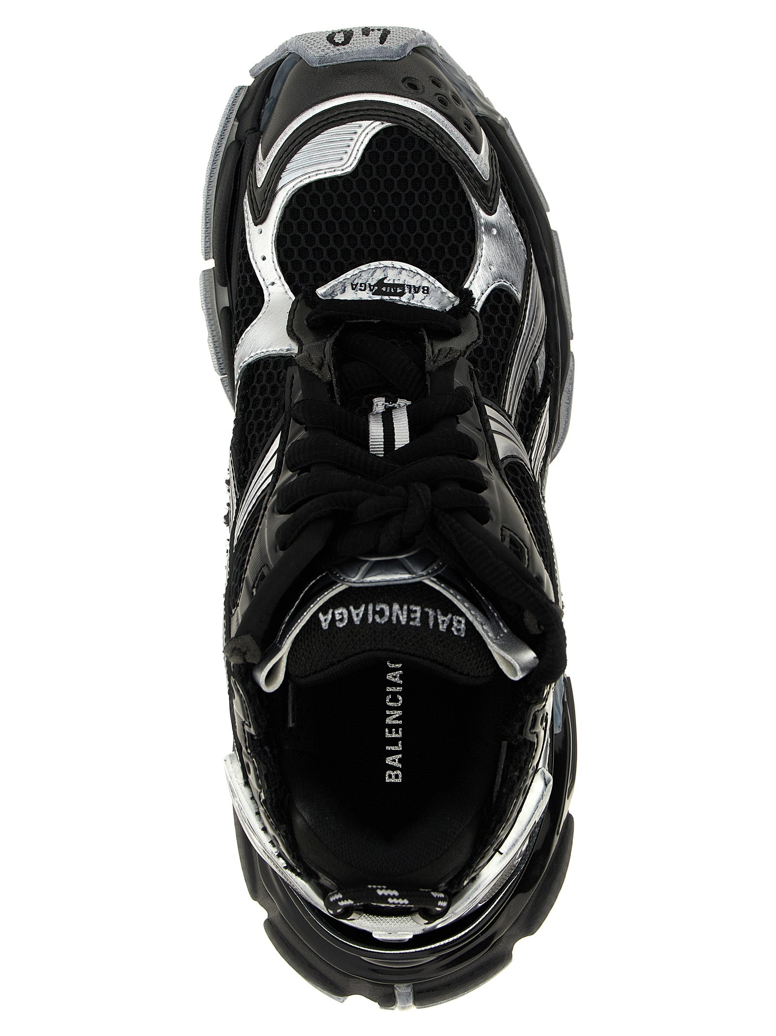 Balenciaga Black Runner Gradient Synthetic Sneakers