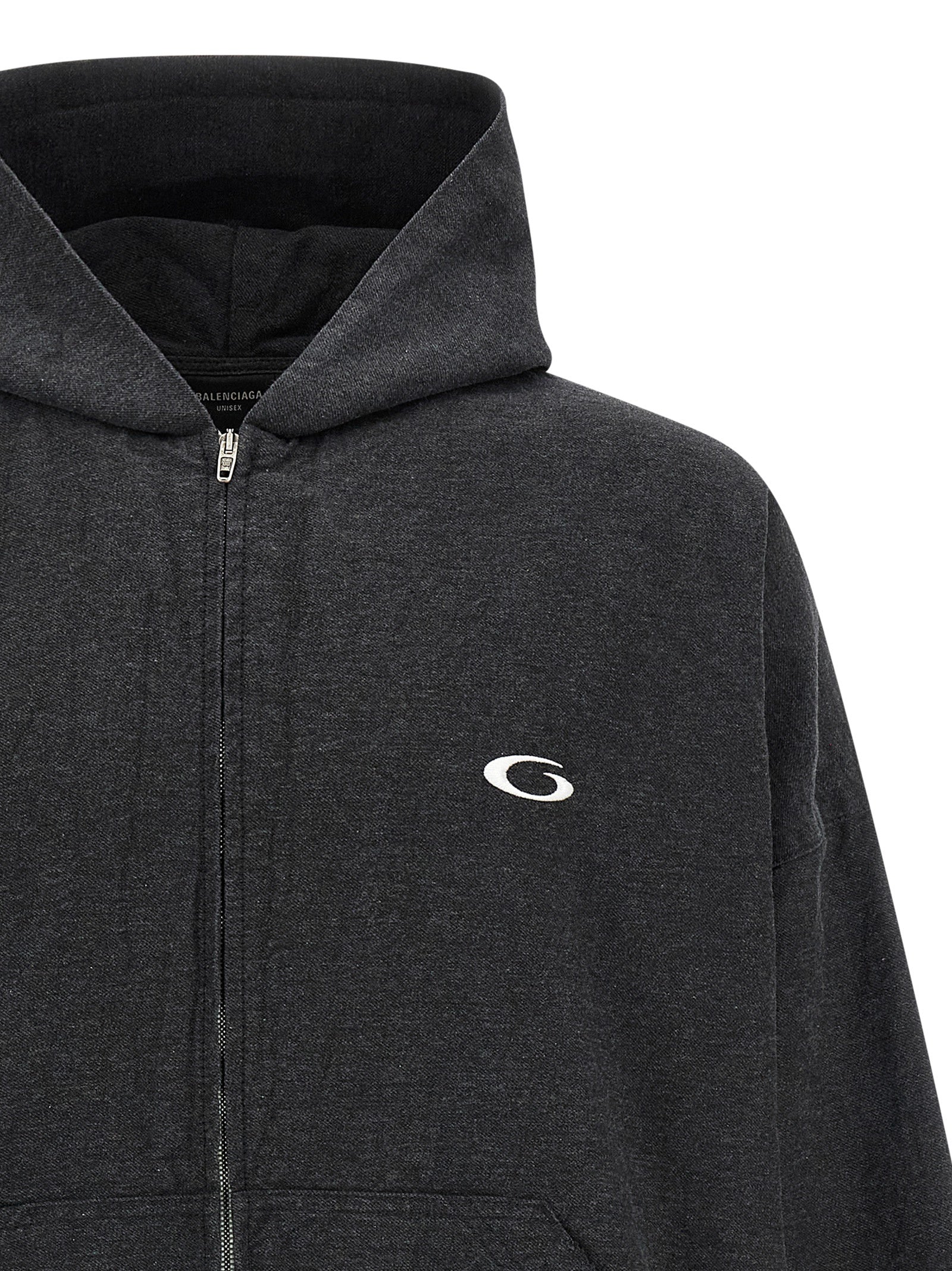 Sweat-shirt Balenciaga gris en coton