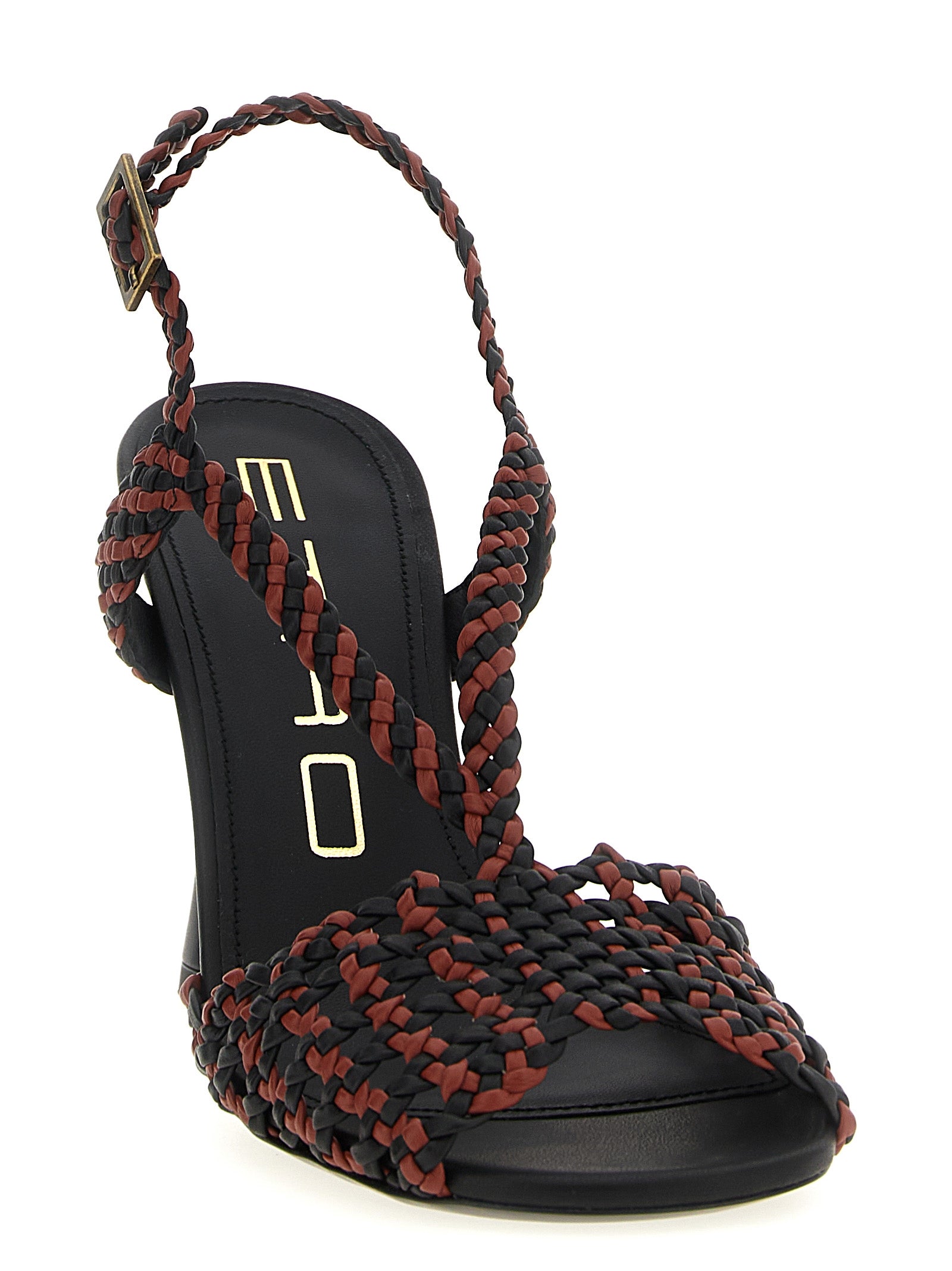 Etro Brown Synthetic Stiletto Heel Sandals