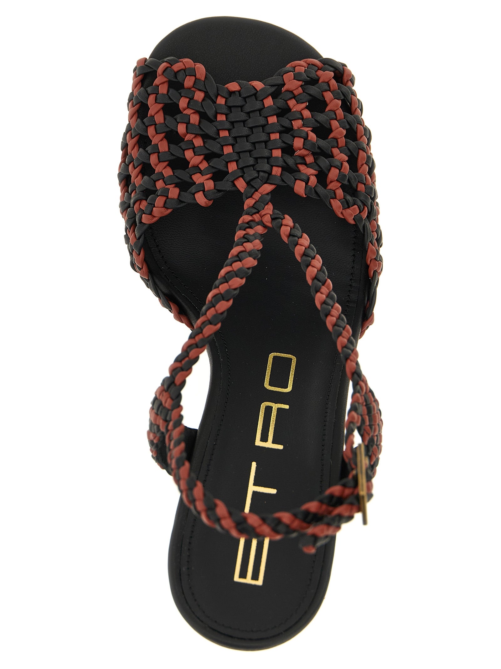 Etro Brown Synthetic Stiletto Heel Sandals