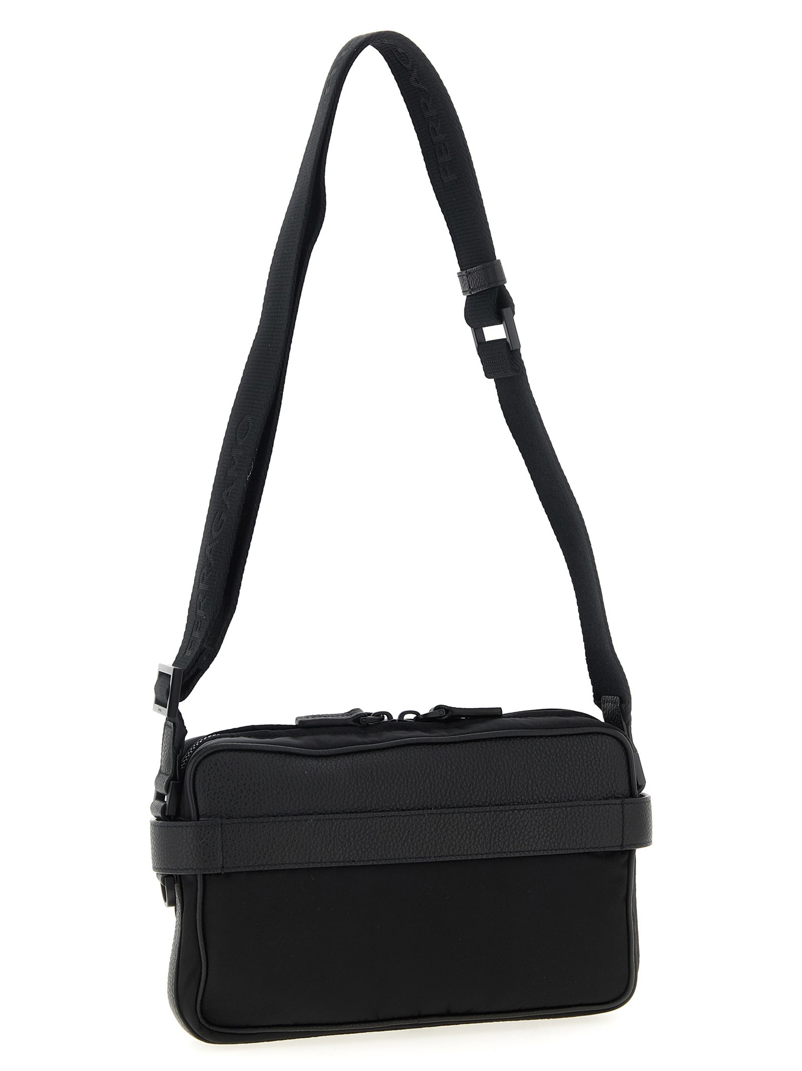 Sac bandoulière Ferragamo en tissu noir