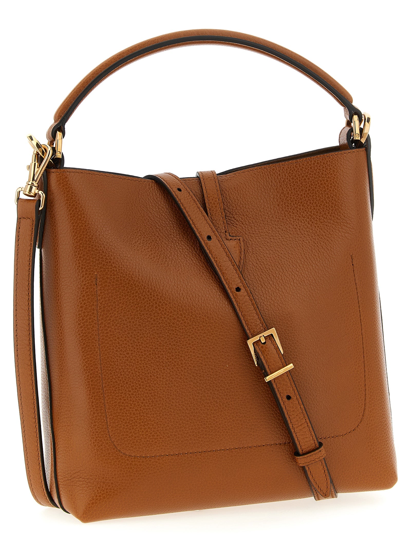 Tod’s Brown Mini Bucket Handbag Calf Leather