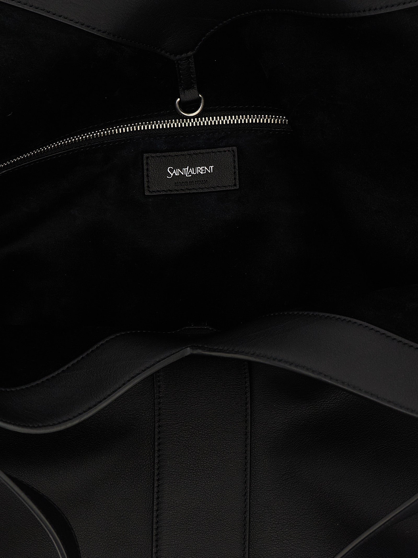 Saint Laurent Black Large Shopping Tote Leather