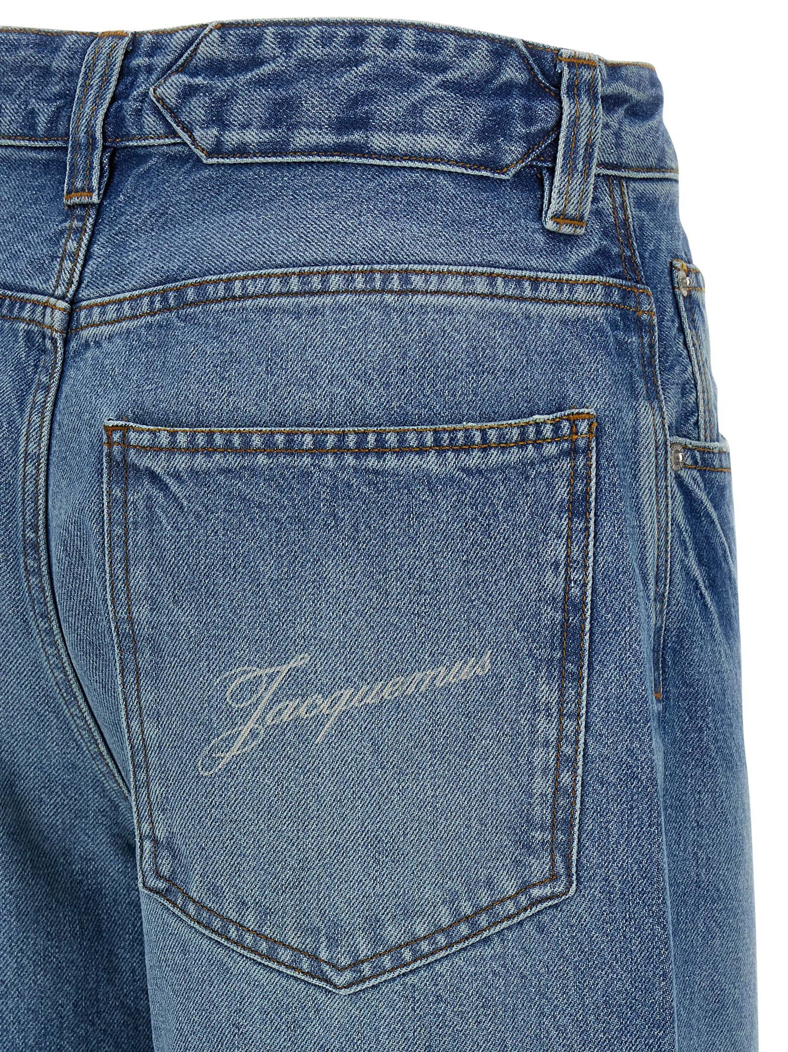 Jacquemus Jean en Coton Bleu Denim