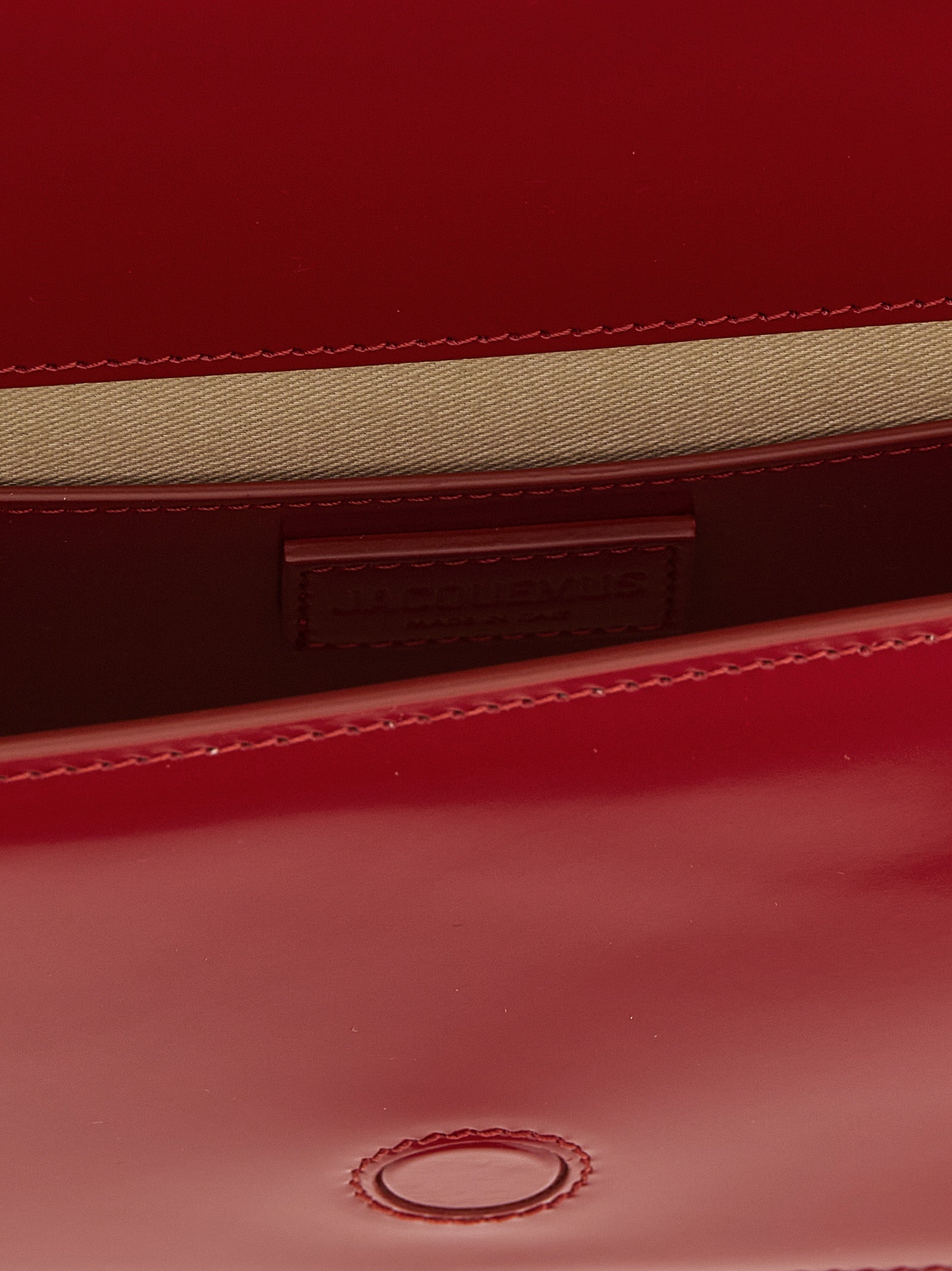 Jacquemus Red Le Bambino Long Shoulder Bag Calf Leather