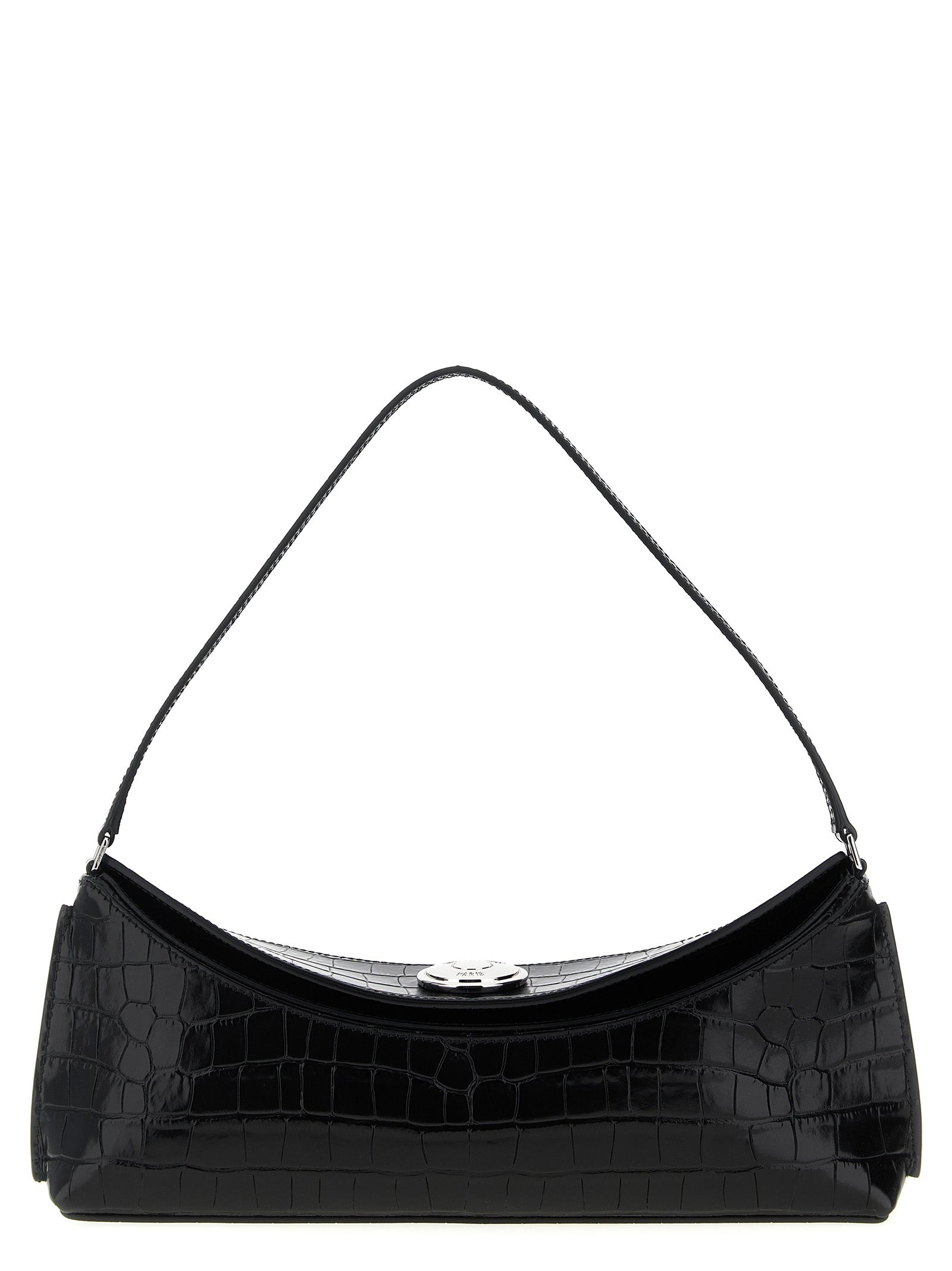 Jacquemus Black La Pochette Ovalo Shoulder Bag Calf Leather
