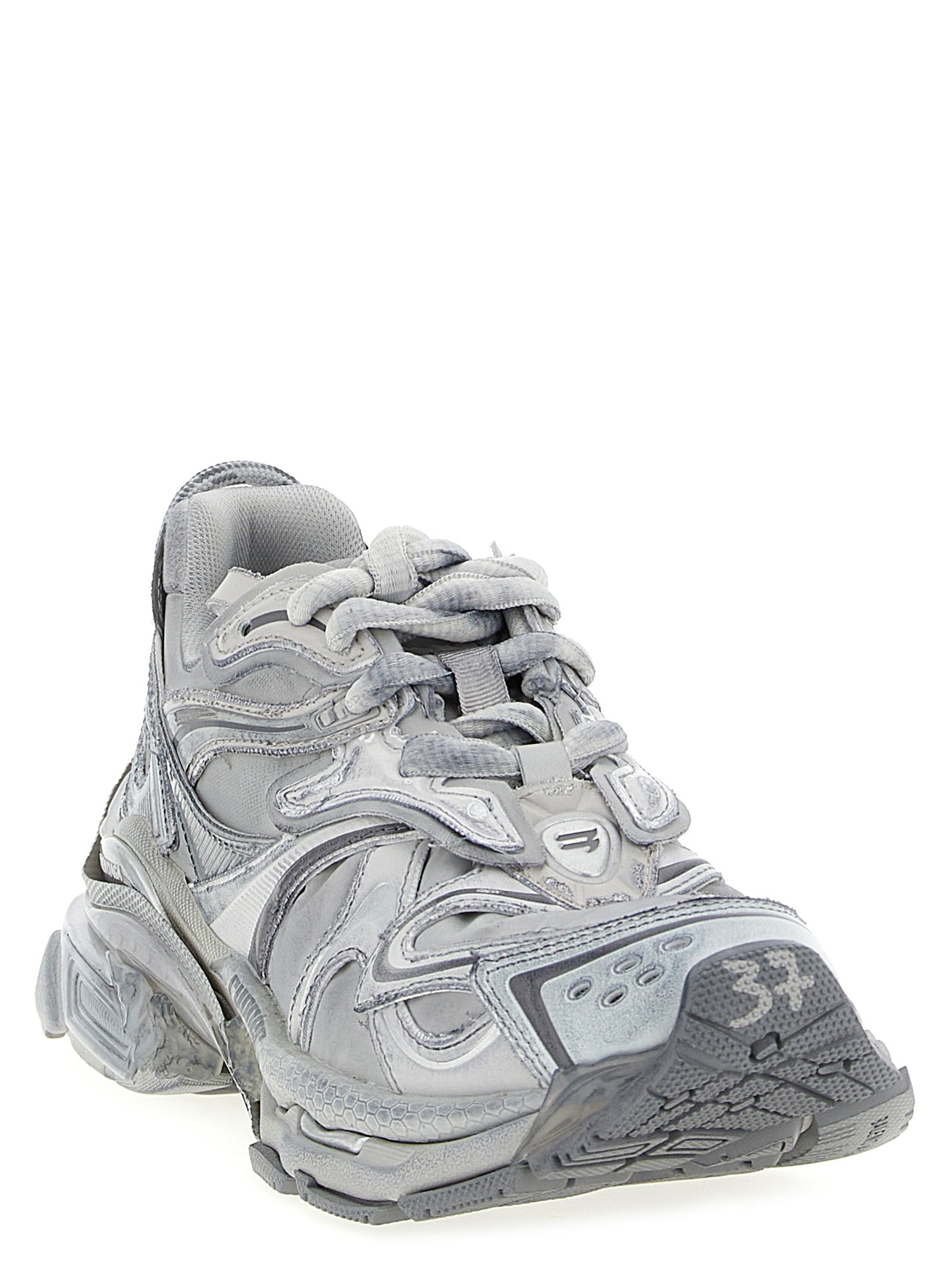 Balenciaga Gray Runner 2.0 Synthetic Athletic Sneakers