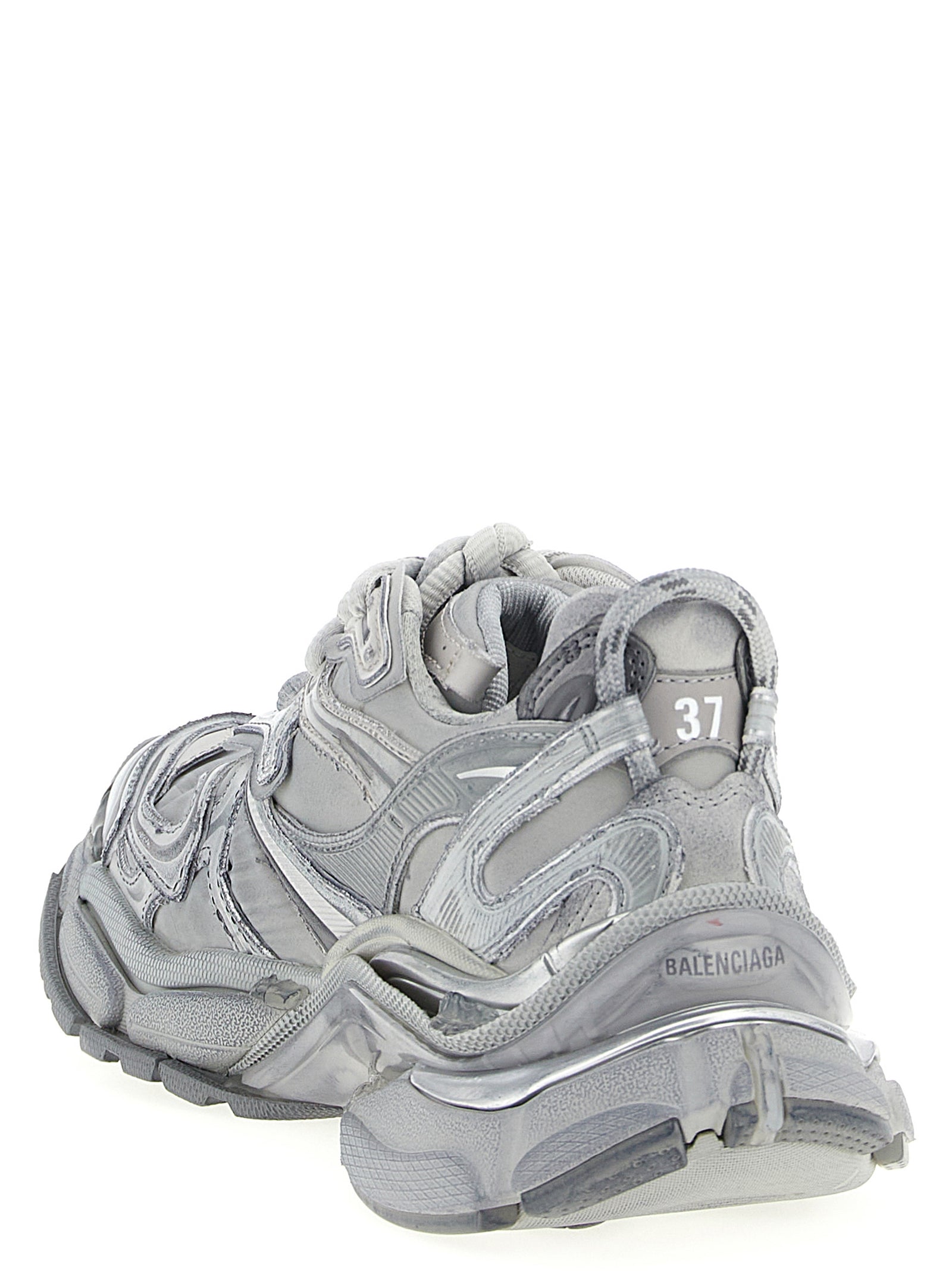 Balenciaga Gray Runner 2.0 Synthetic Athletic Sneakers