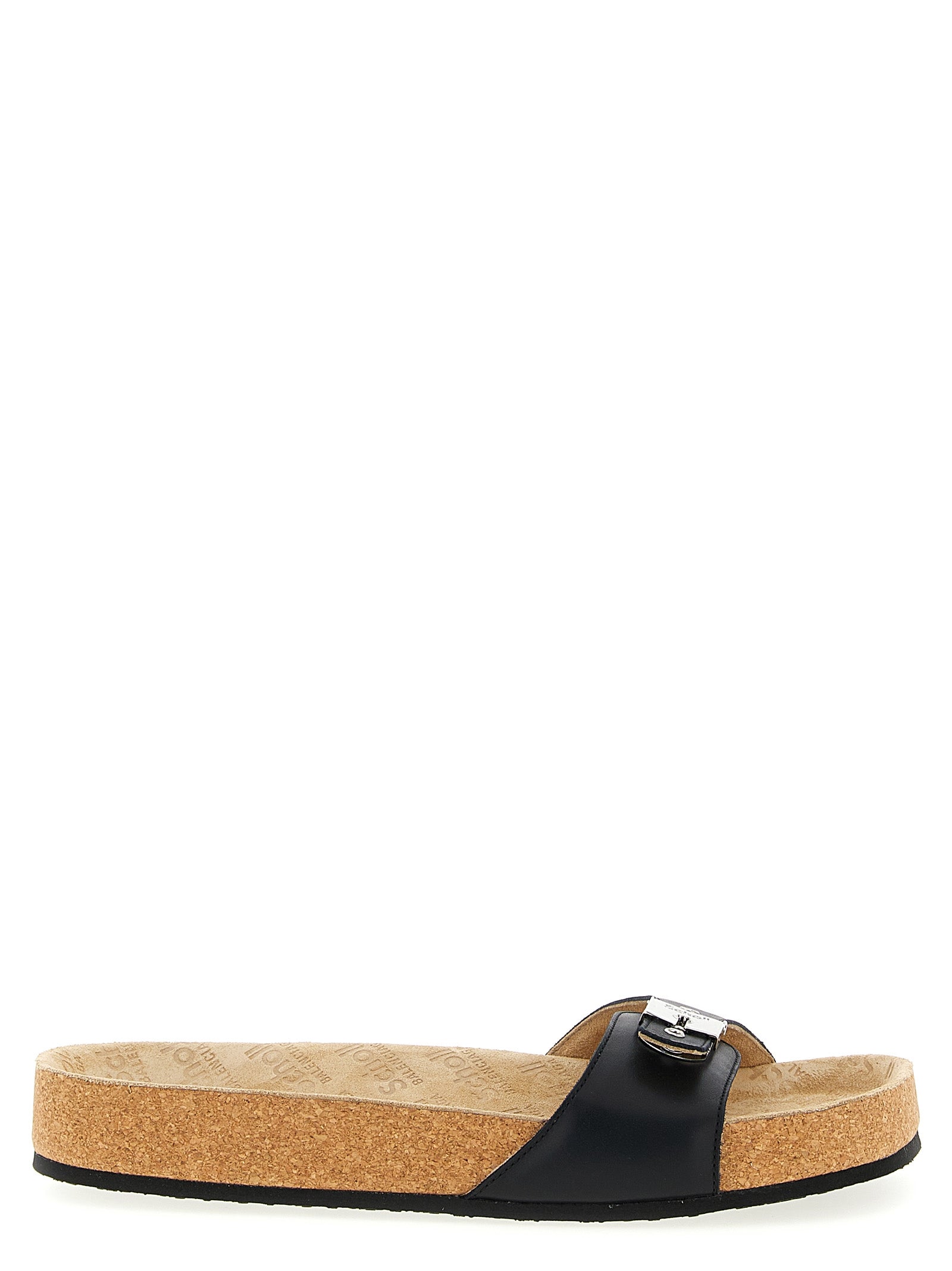 Balenciaga Black Slides Leather