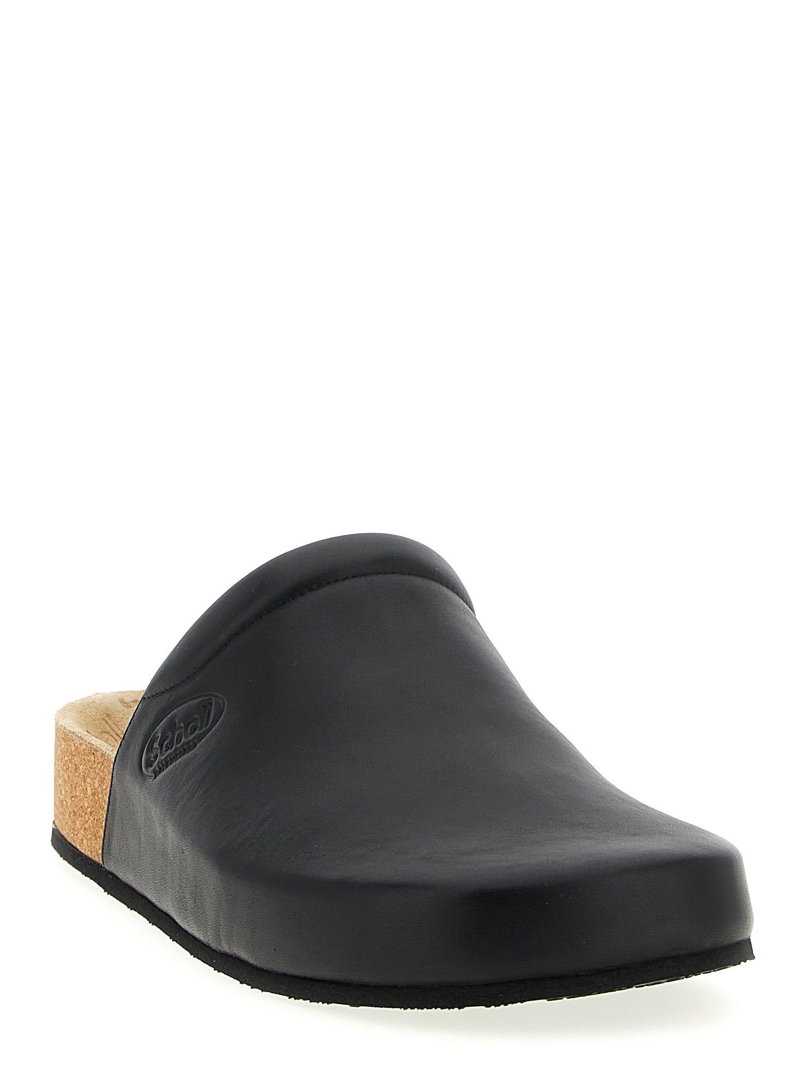 Balenciaga Black Saboto Clogs Calf Leather