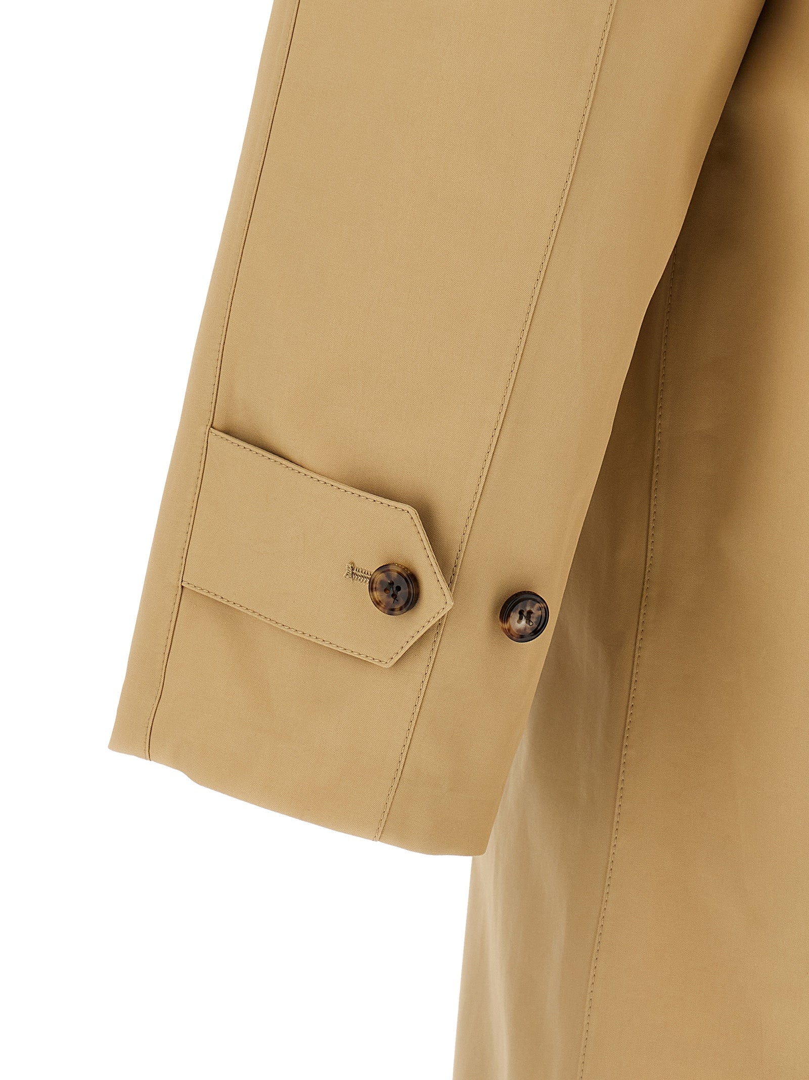 Burberry Beige York Car Coat Cotton