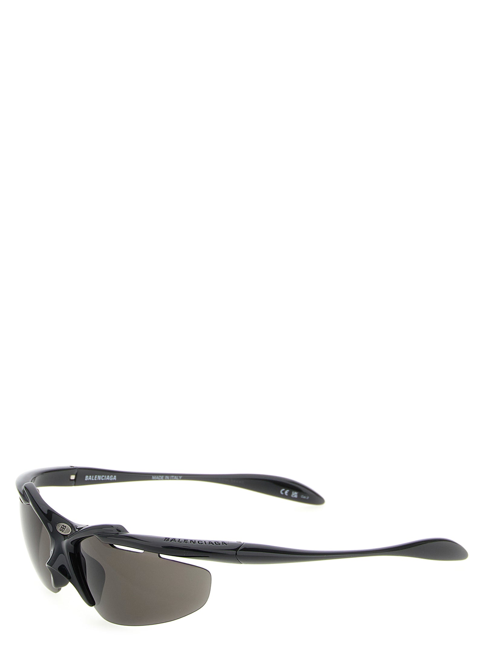 Balenciaga Black Turbo D-Frame Nylon Sunglasses