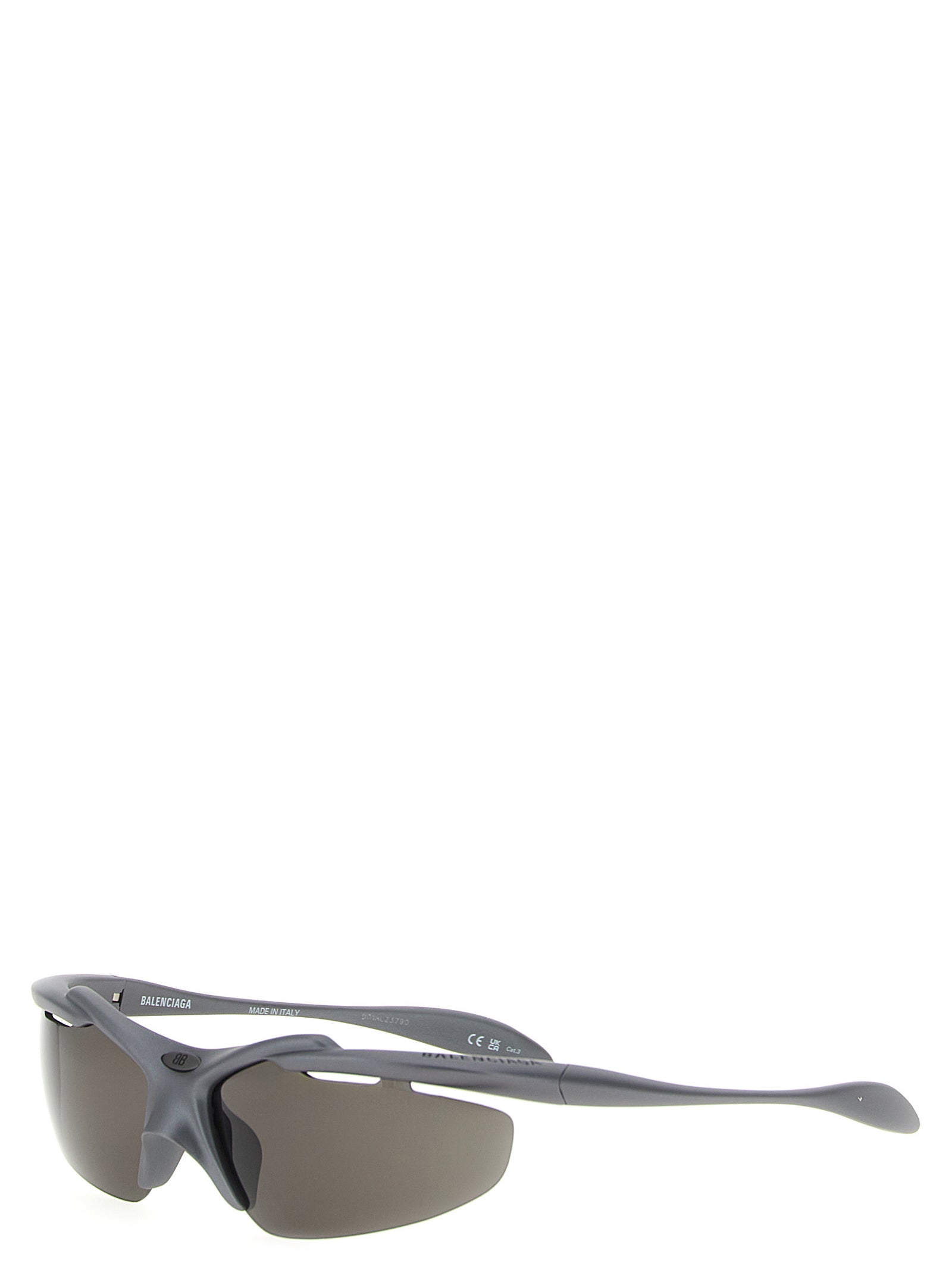 Balenciaga Gray Turbo D-Frame Nylon Sunglasses