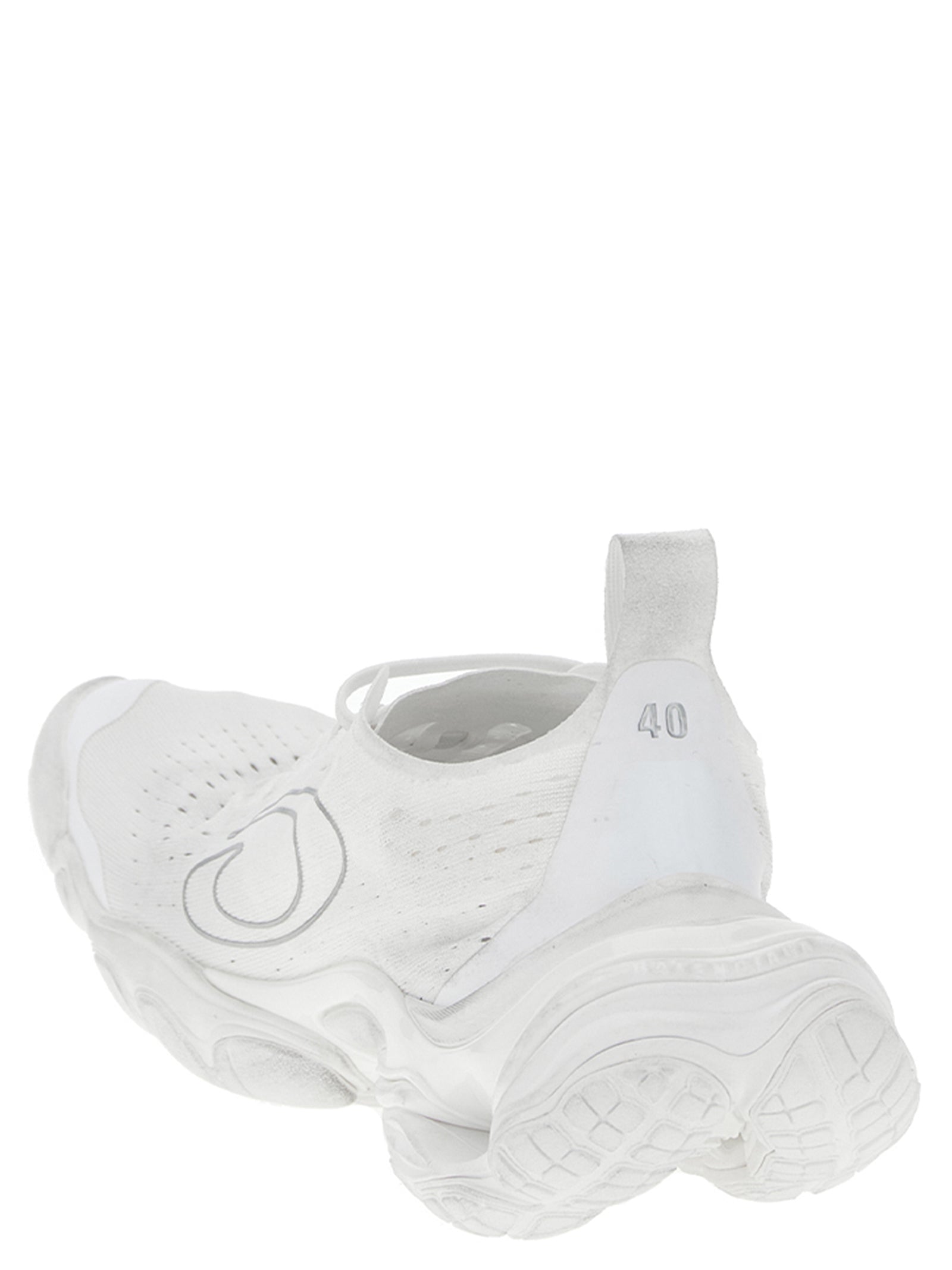 Balenciaga White Anatomic Runner Synthetic Sneakers