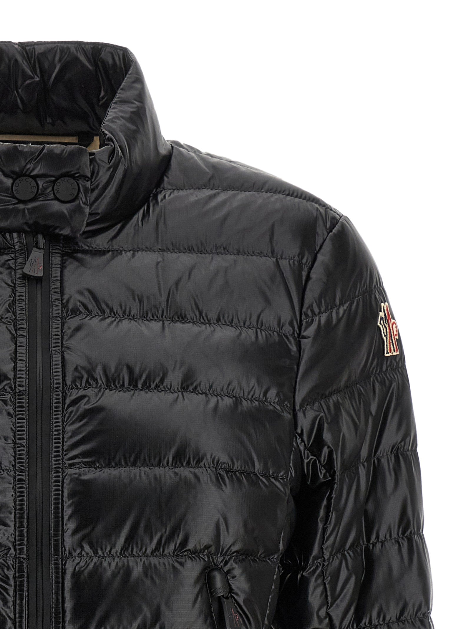 Moncler Grenoble Black Walibi Nylon Full-Length Jacket