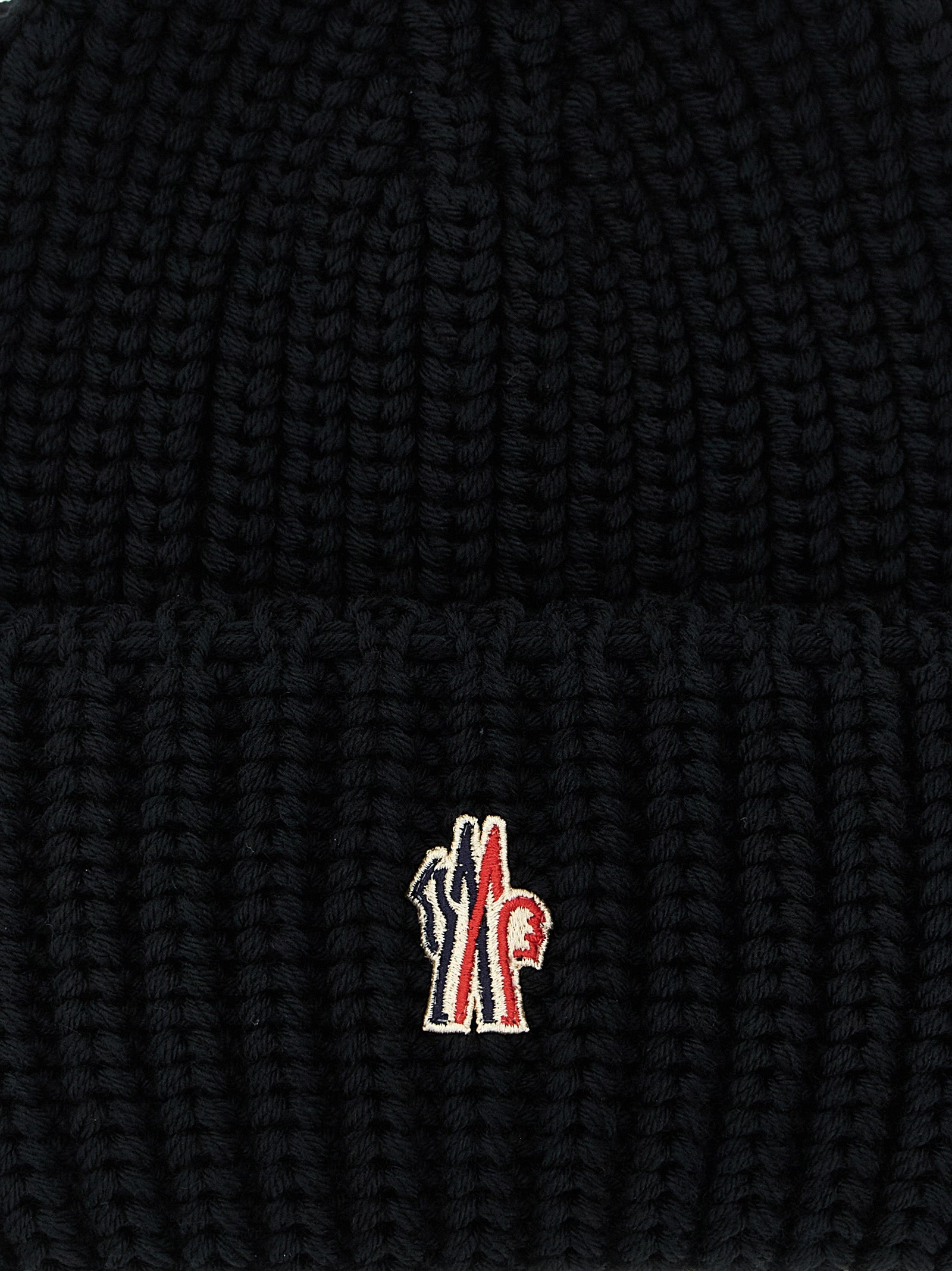 Moncler Grenoble Black Wool Beanie