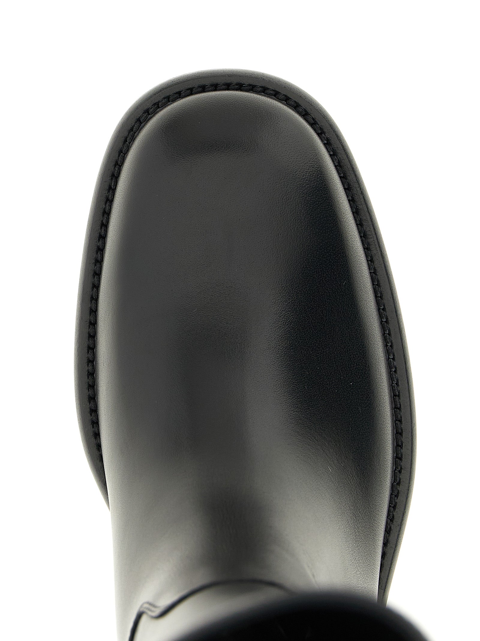Burberry Black Cavalier Over The Knee Leather Boots