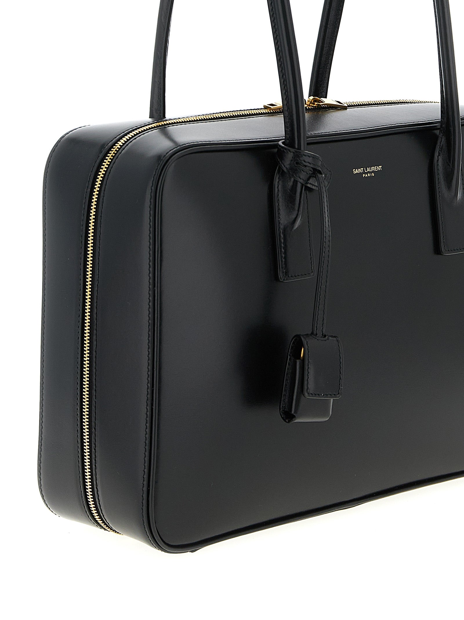 Saint Laurent Black Sac De Jour Shoulder Bag Calf Leather