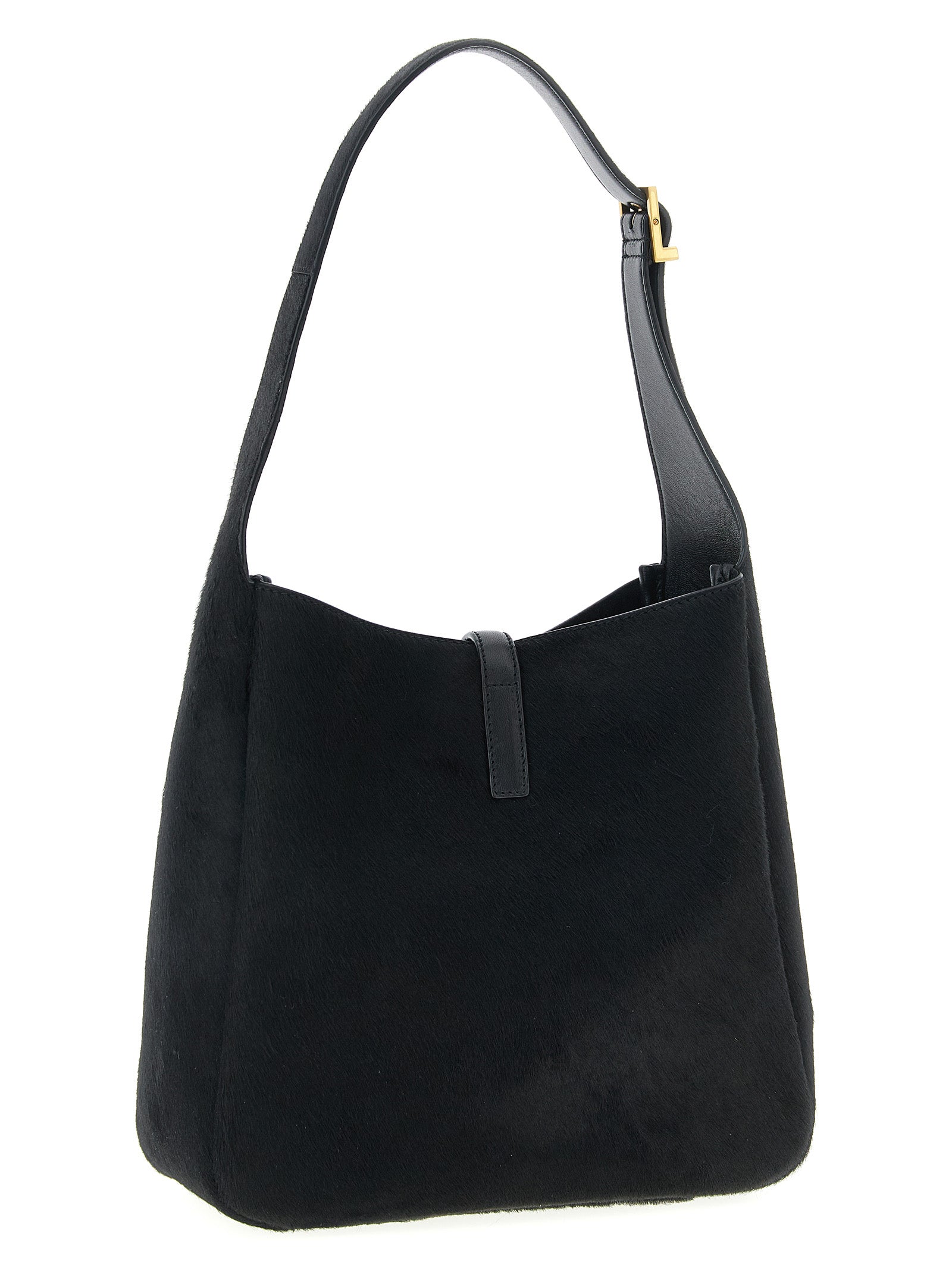 Saint Laurent Black Le 5 à 7 Small Shoulder Bag Calf Leather