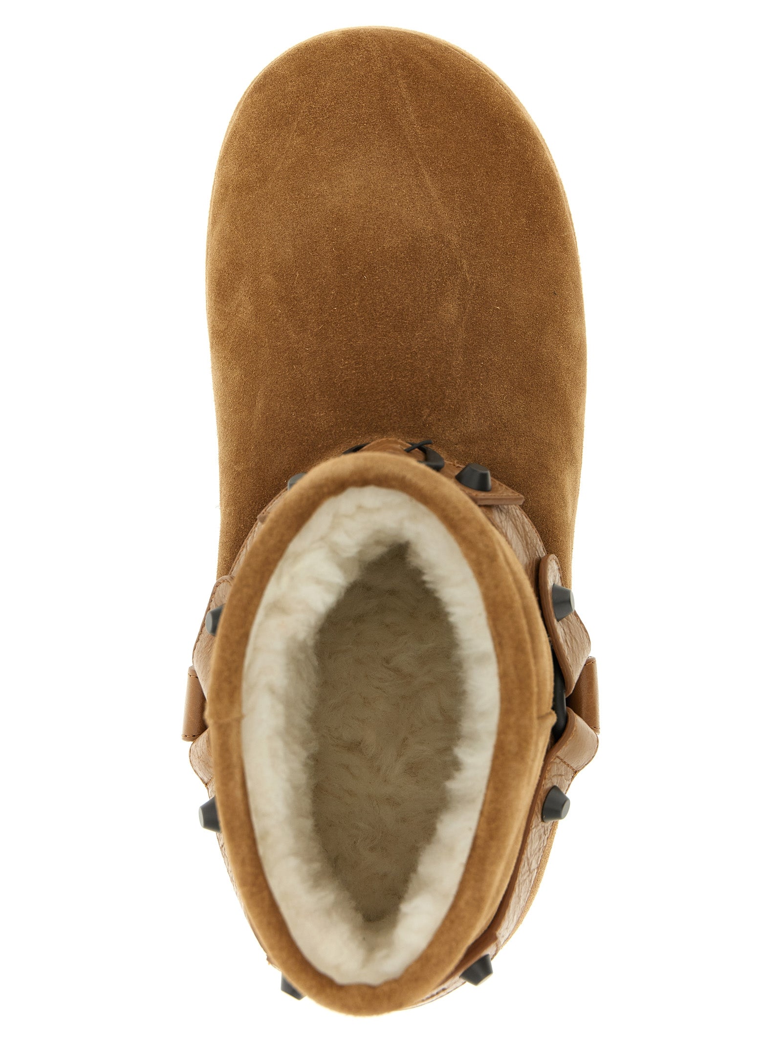 Balenciaga Beige Alaska Soft Ankle Boots Calf Leather Lambskin