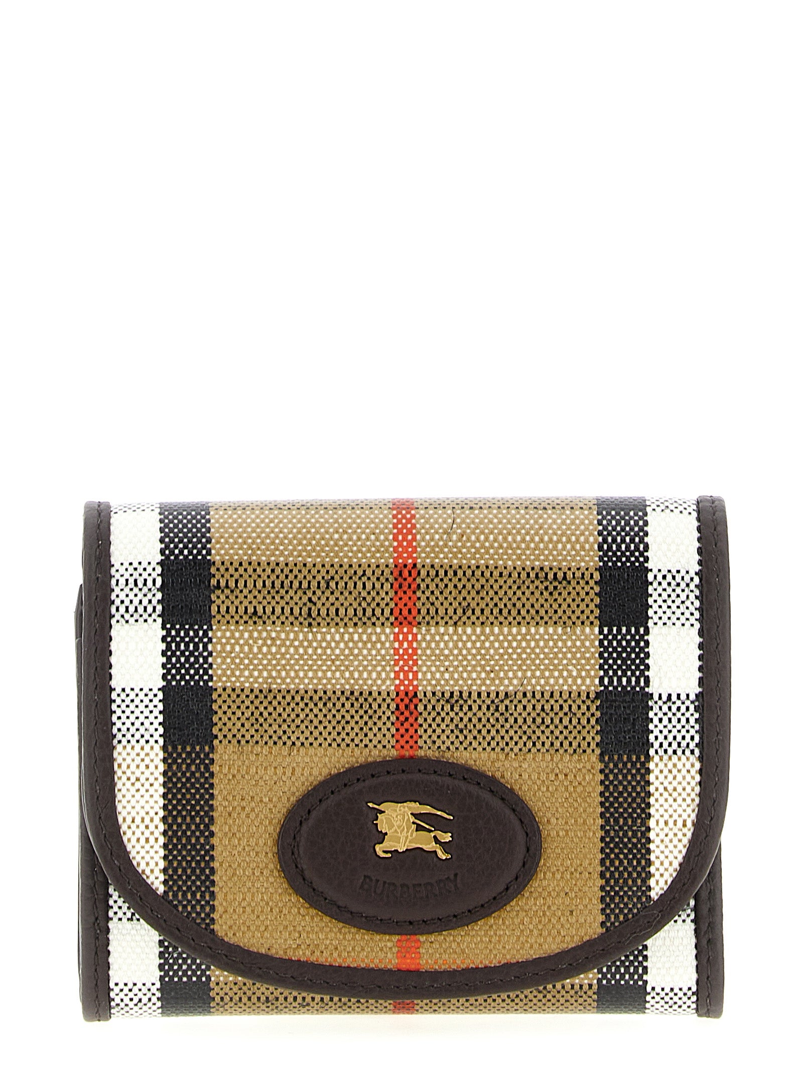 Burberry Beige Highlands Cotton Linen Cardholder