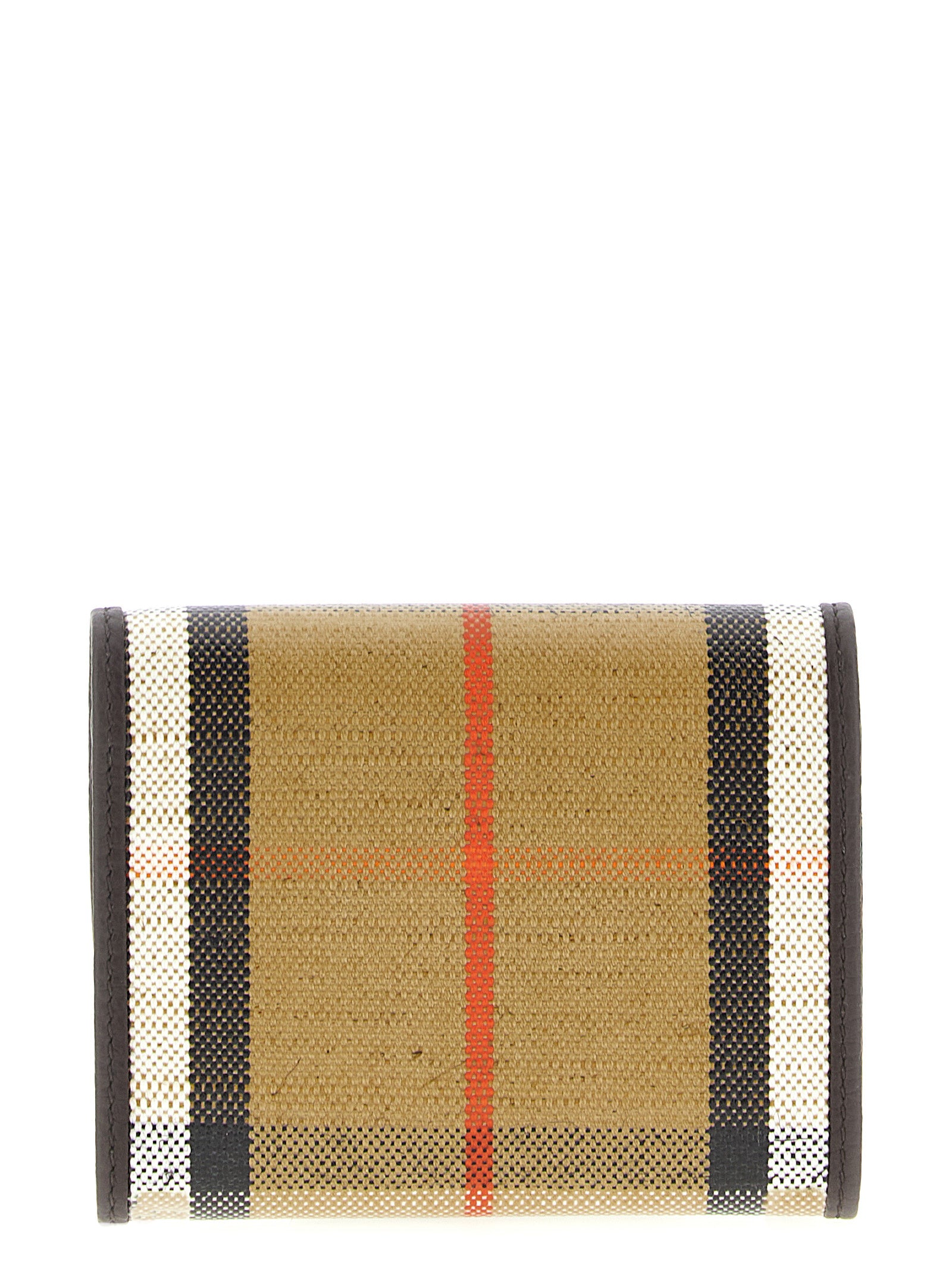 Burberry Beige Highlands Cotton Linen Cardholder