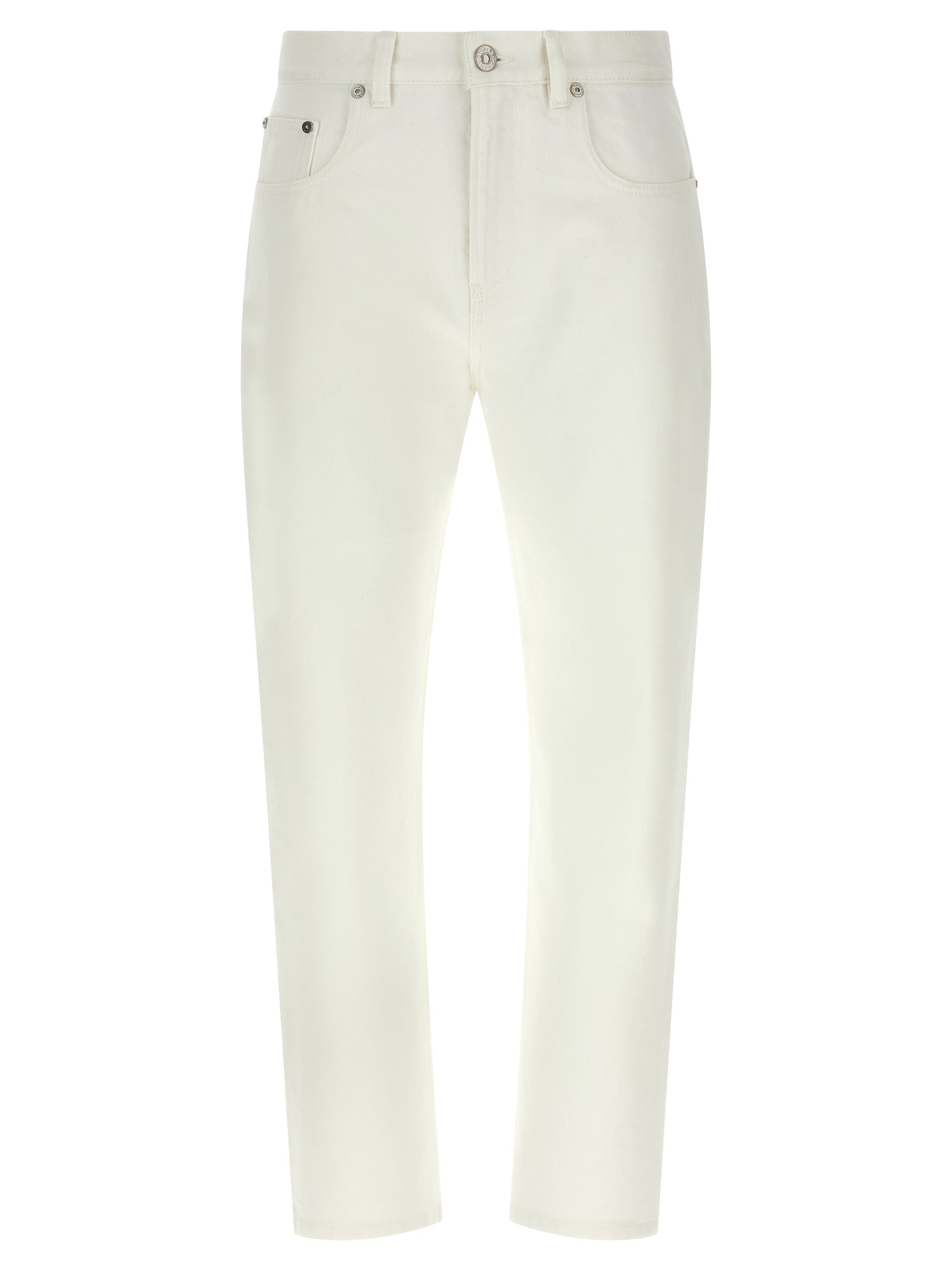 Victoria Beckham White High-Waisted Cotton Jeans