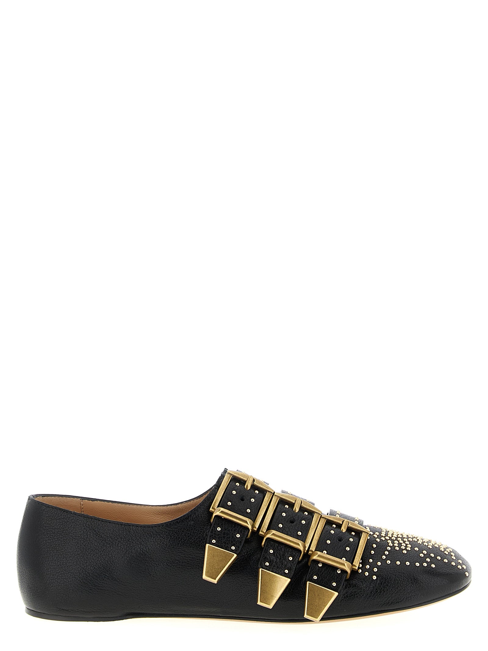Chloé Black Susanna Lambskin Ballet Flats