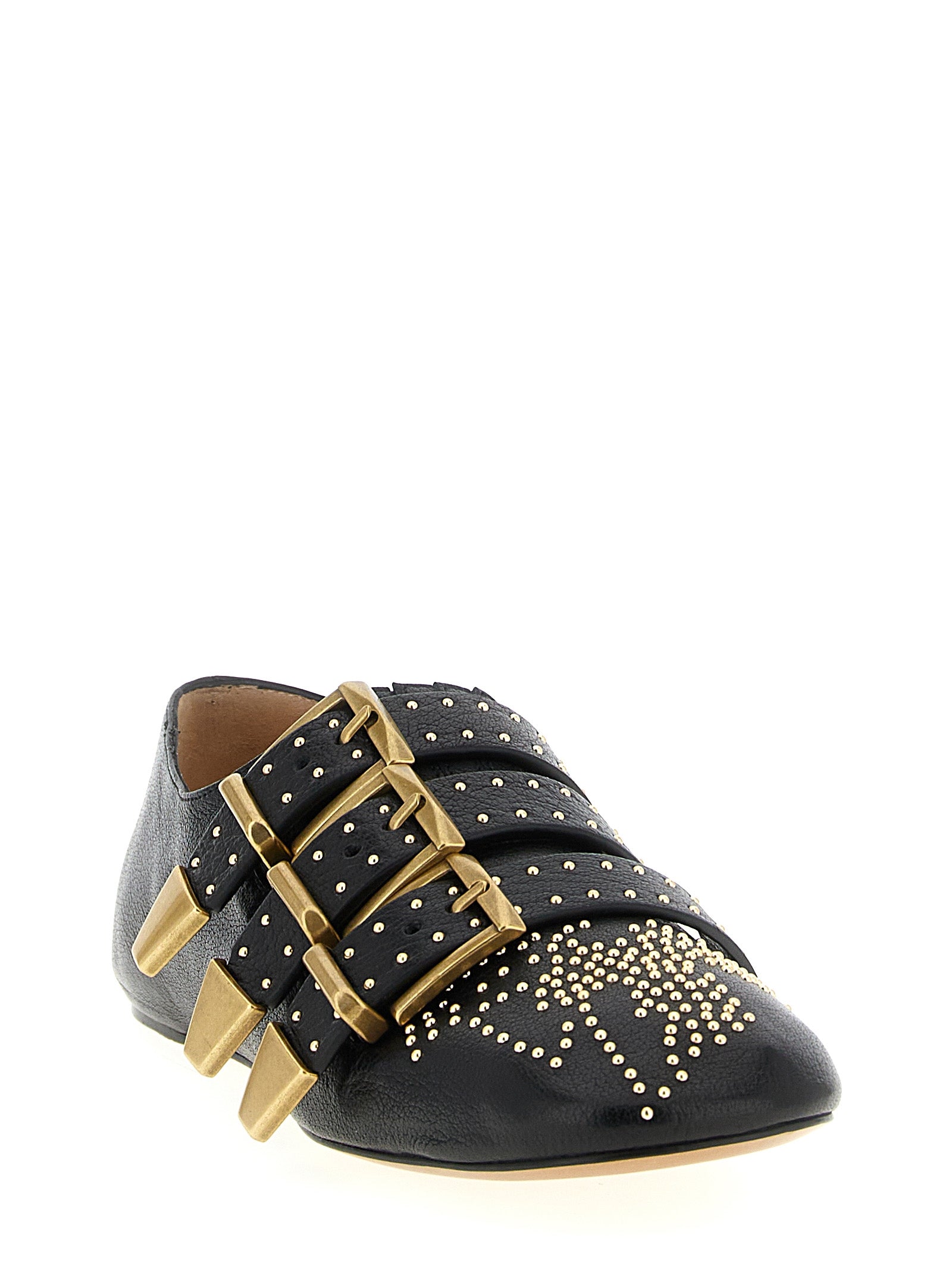 Chloé Black Susanna Lambskin Ballet Flats