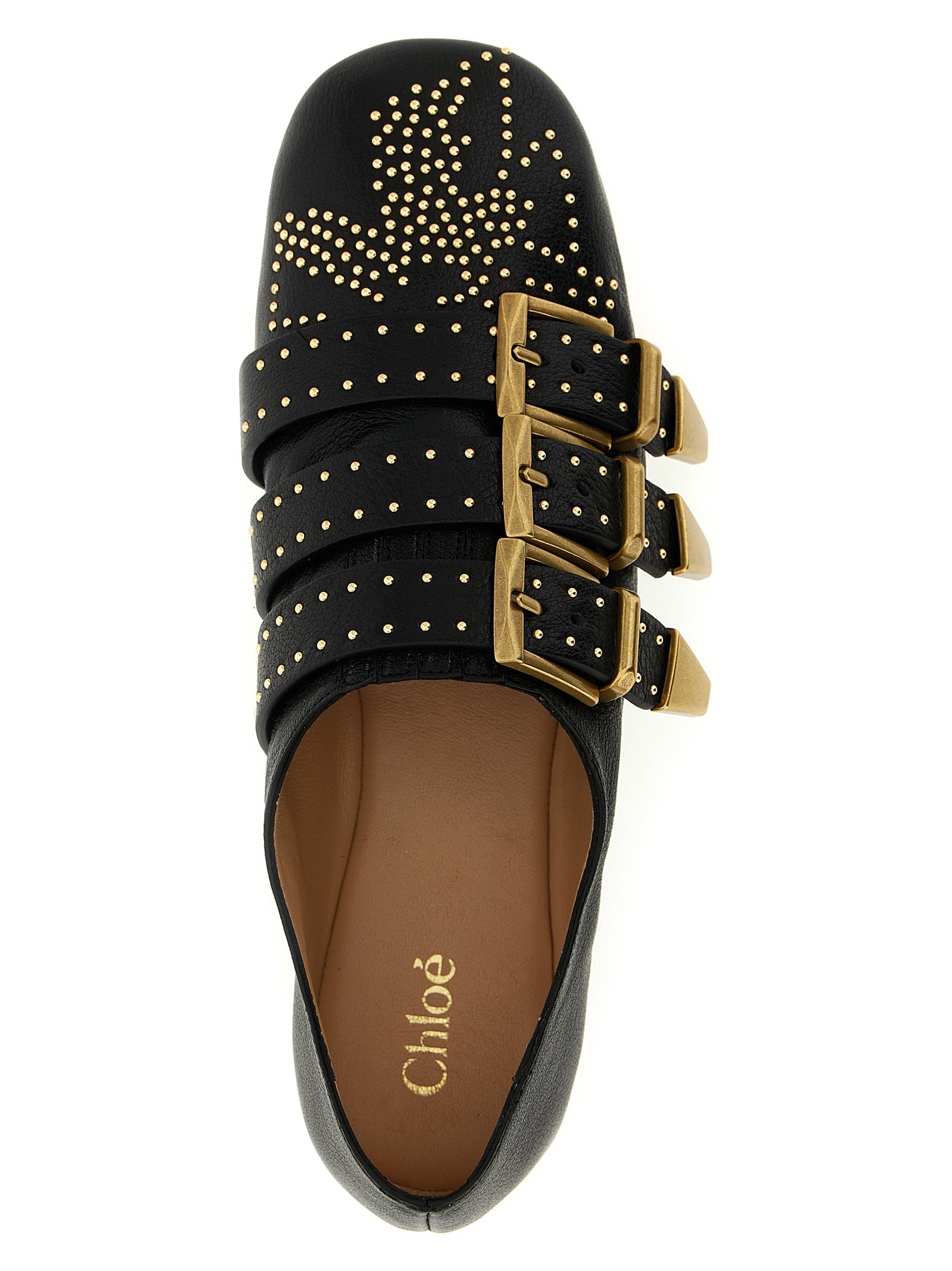 Chloé Black Susanna Lambskin Ballet Flats
