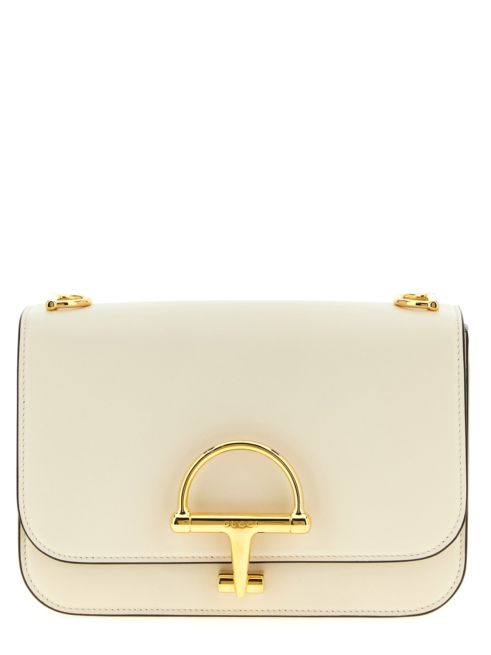 Gucci White Siena Shoulder Bag Calf Leather