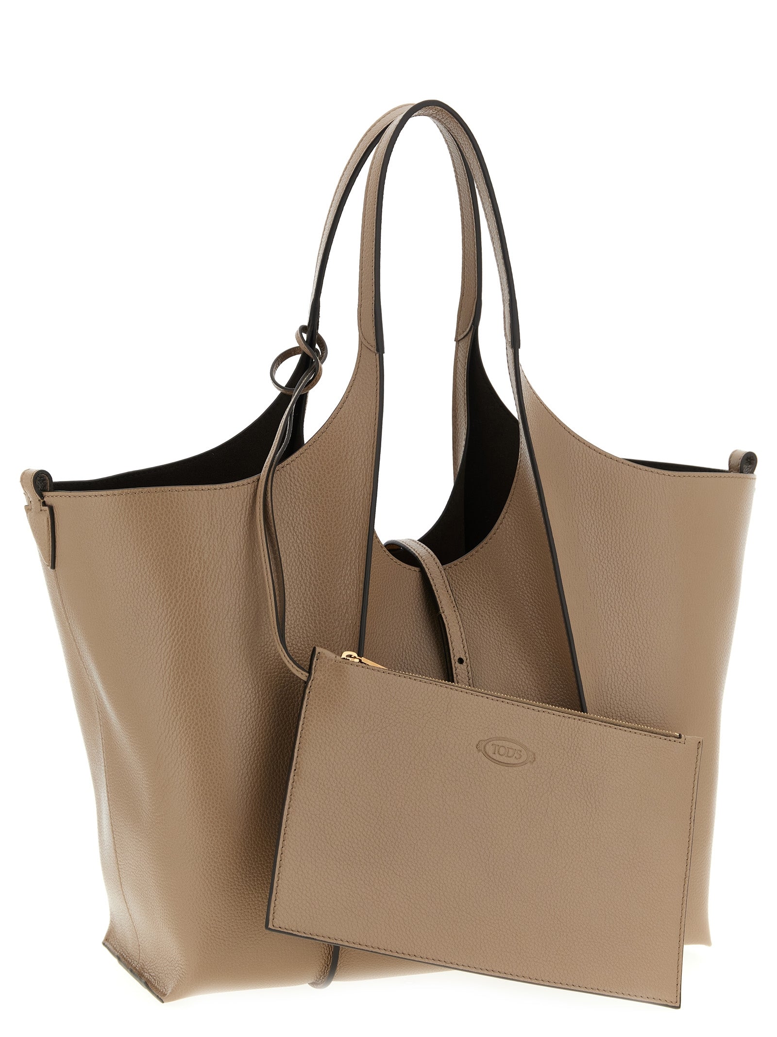 Tod’s Beige T Timeless Tote Leather Bag