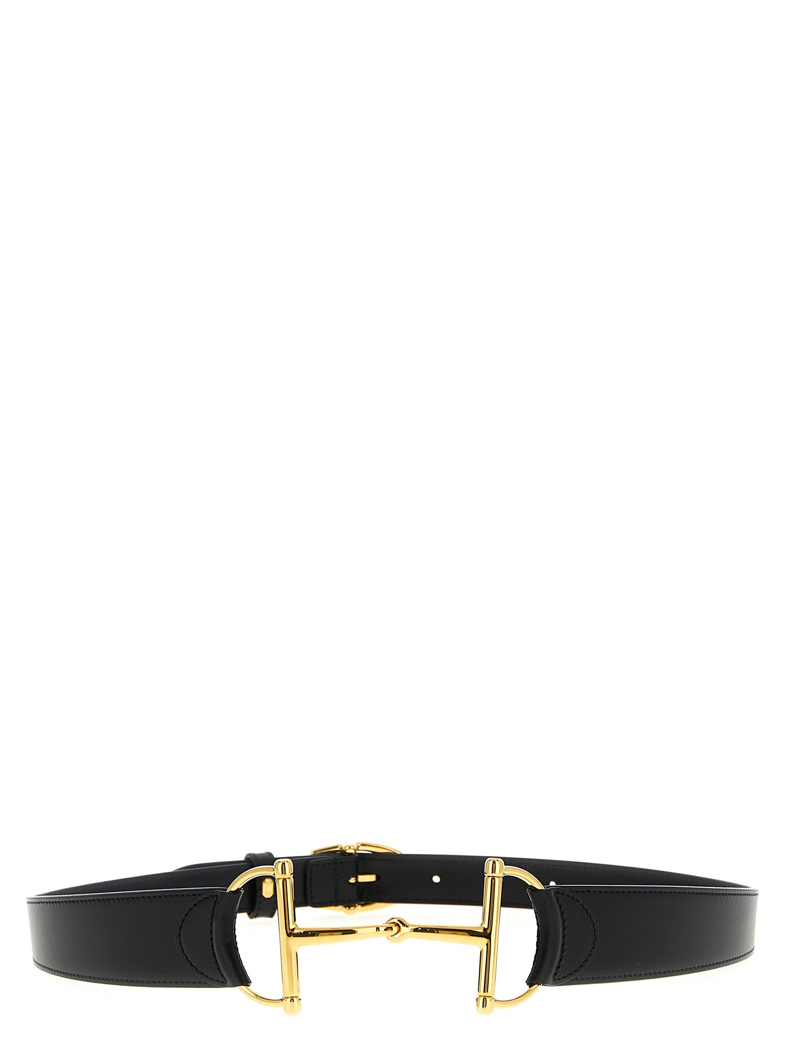Gucci Black Leather Regular Belt