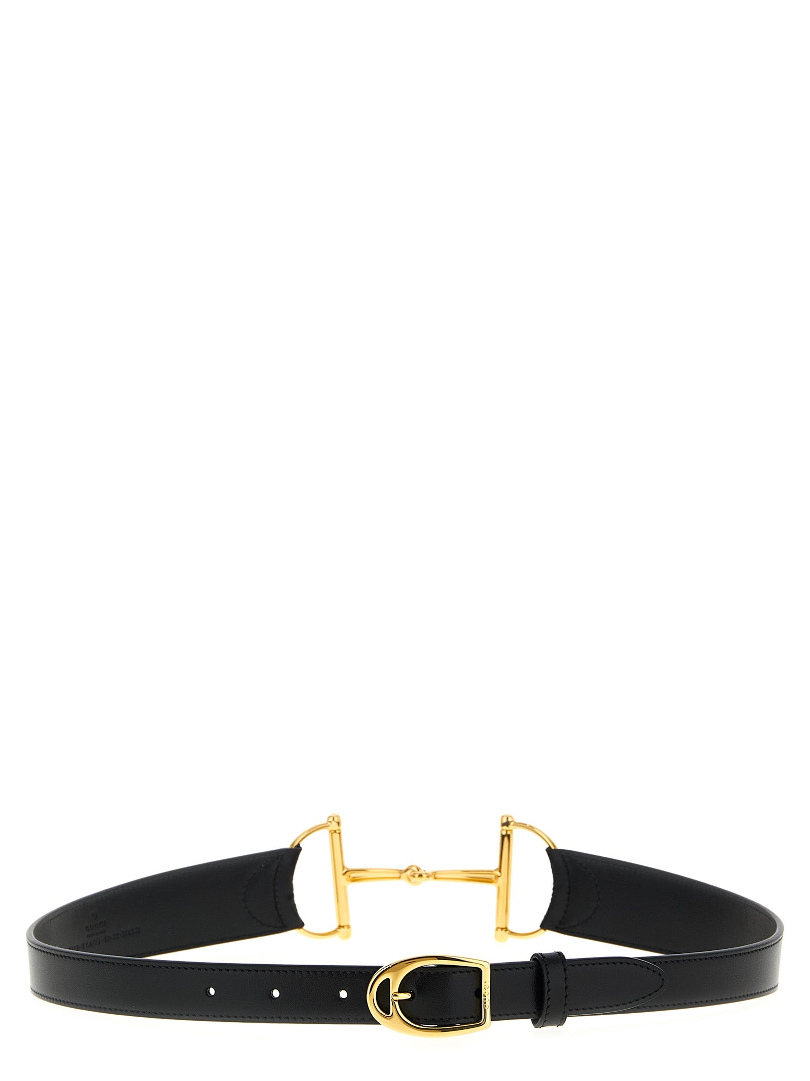 Gucci Black Leather Regular Belt