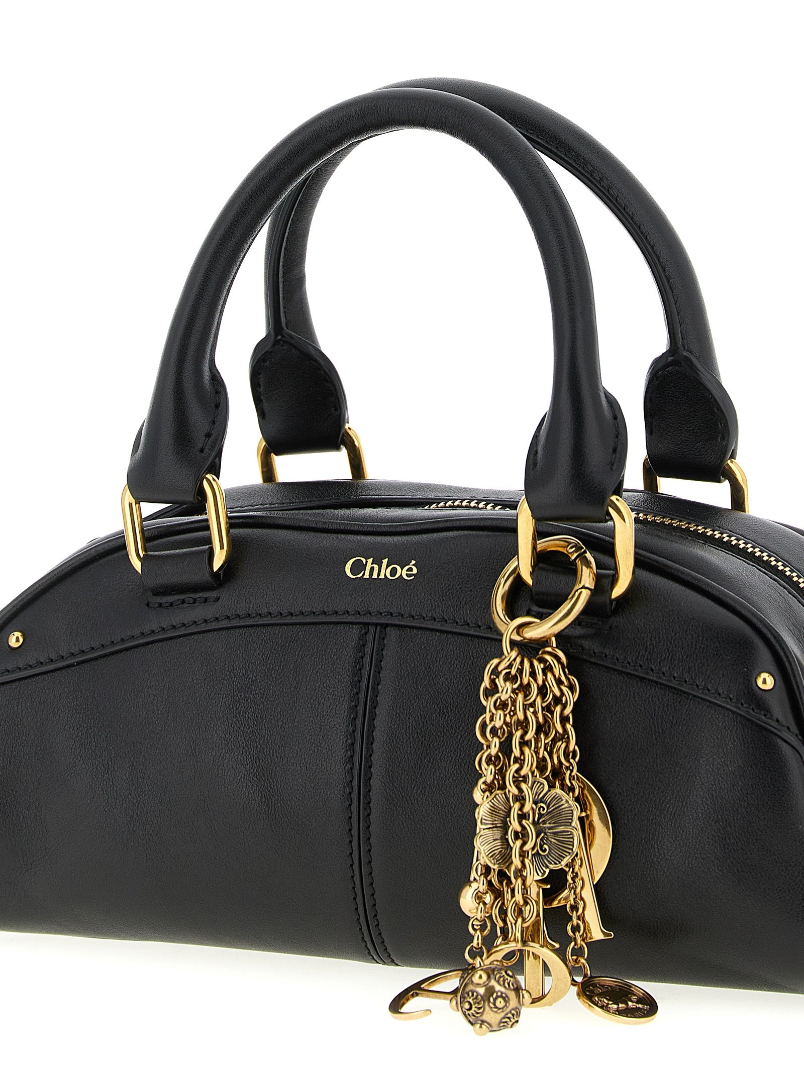 Chloé Black Bowling Piccola Handbag Leather